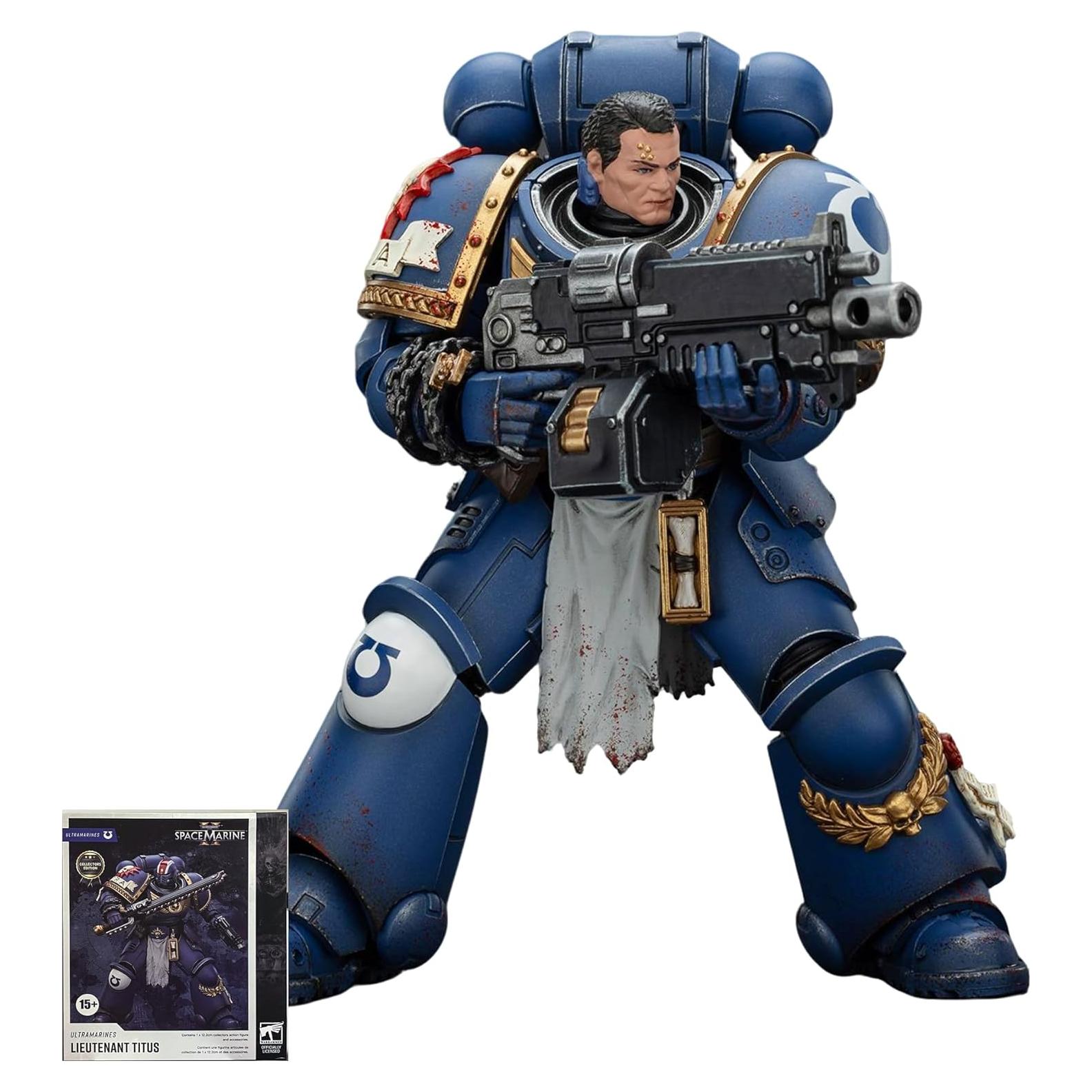 Figura de Acción JOYTOY Warhammer 40k Teniente Titus 1:18