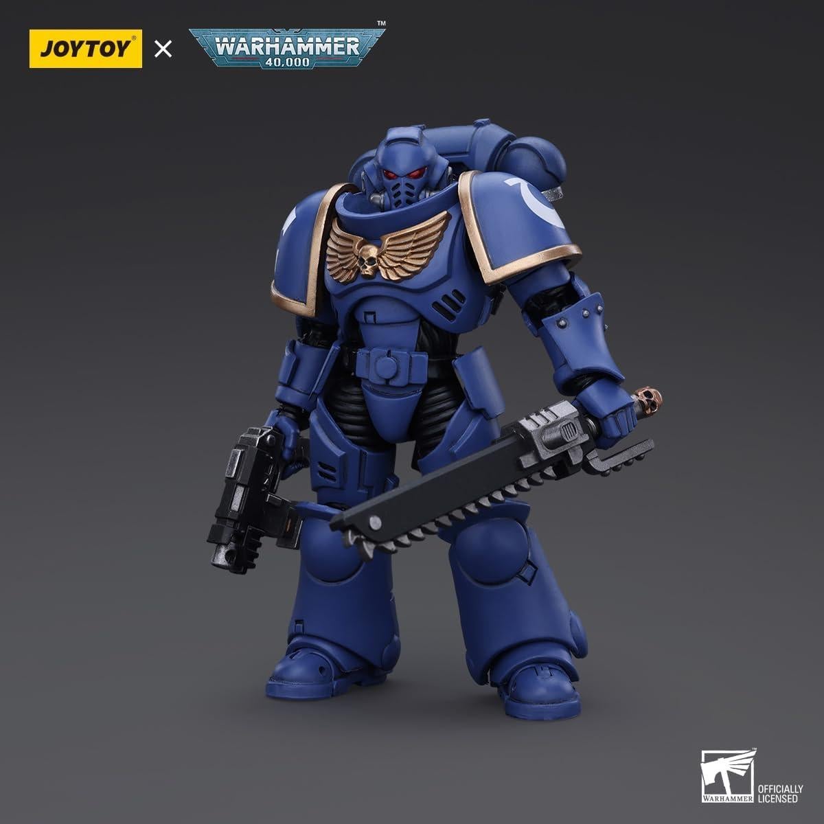 Figura de Acción JOYTOY Marines Espaciales Ultramarines Hermano Catonus 20cm