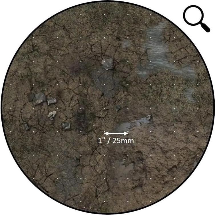 Alfombra de Juego Calles Barrosas Battle Systems 60x60cm