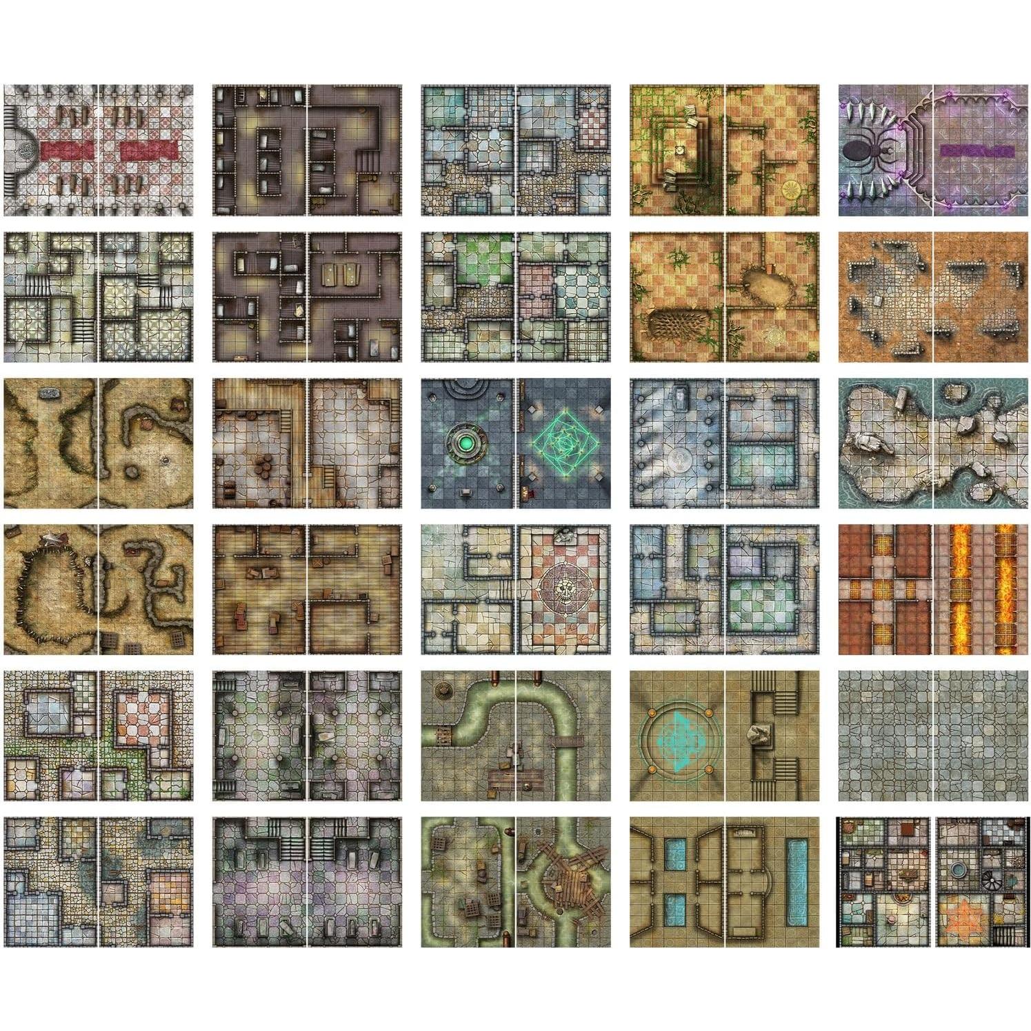 Libro de Mapas de Batalla Loke - Celdas y Santuarios 5E