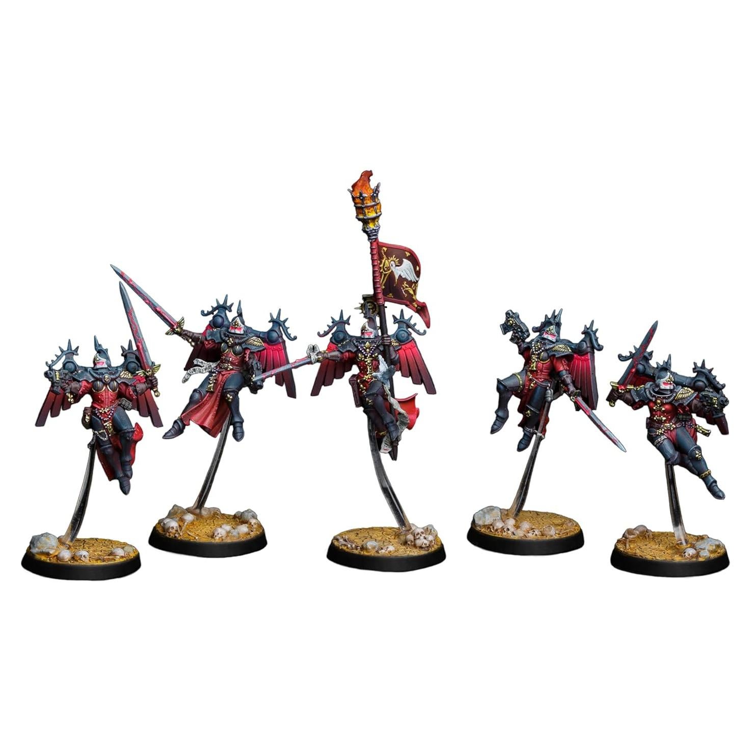 Miniatura Pintada Escuadrón Zephyrim Adepta Sororitas Wargaming