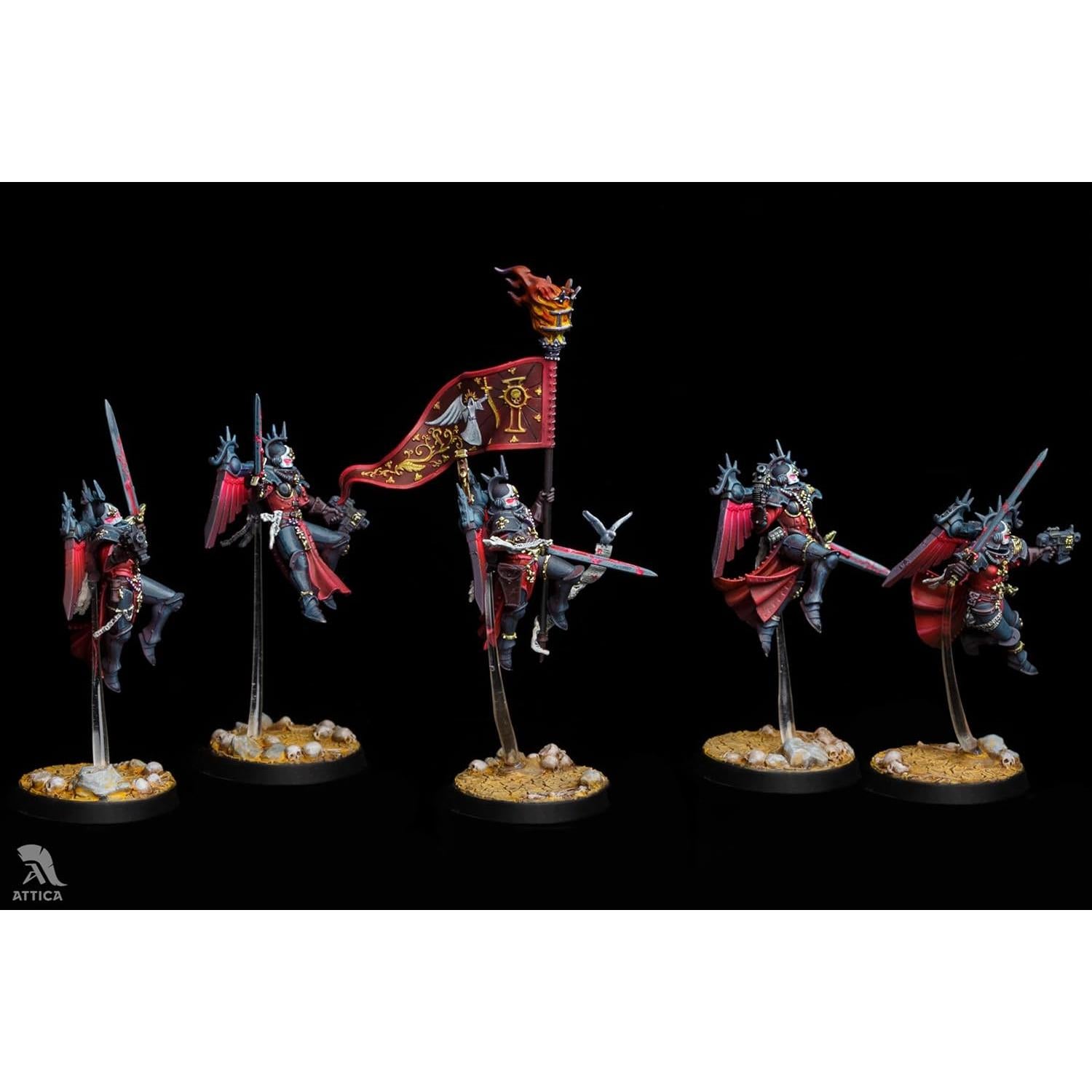 Miniatura Pintada Escuadrón Zephyrim Adepta Sororitas Wargaming