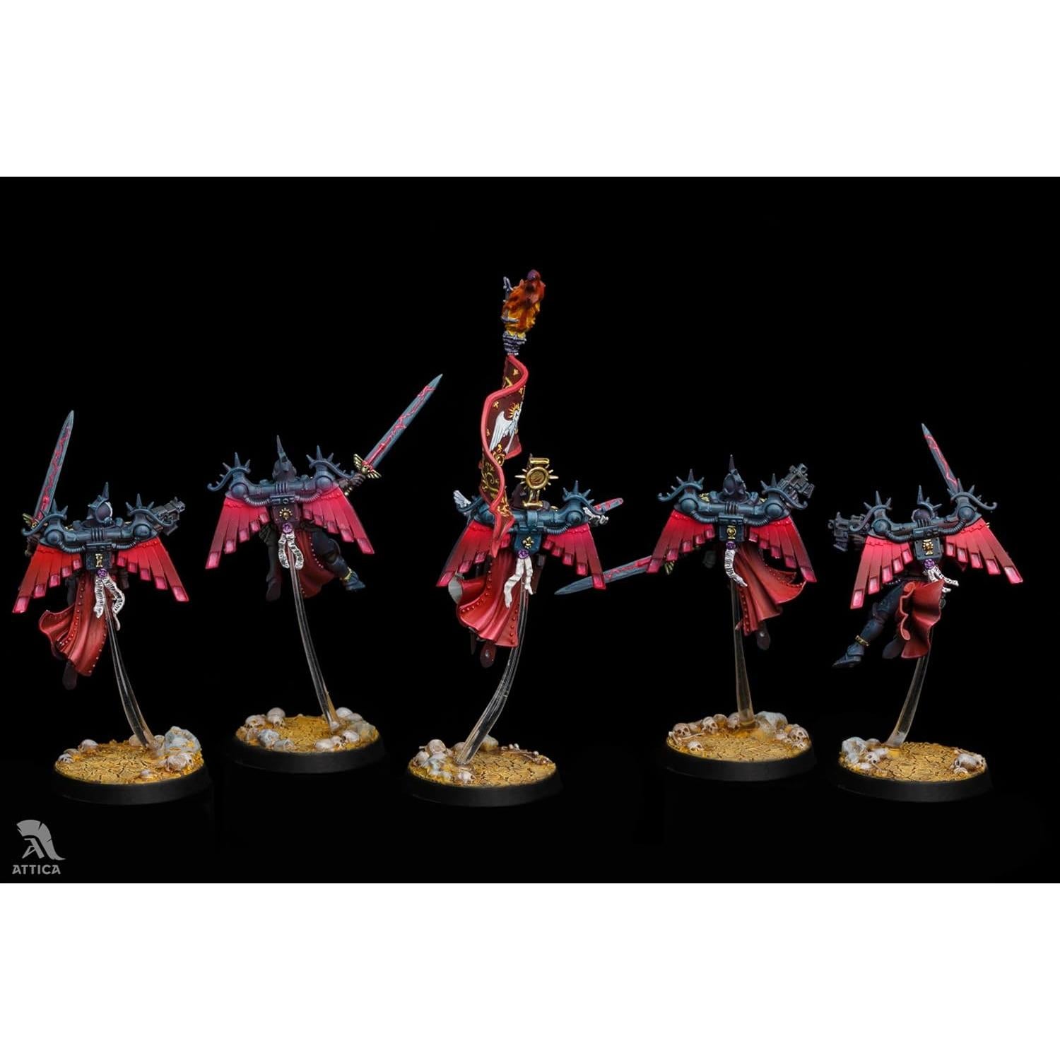 Miniatura Pintada Escuadrón Zephyrim Adepta Sororitas Wargaming