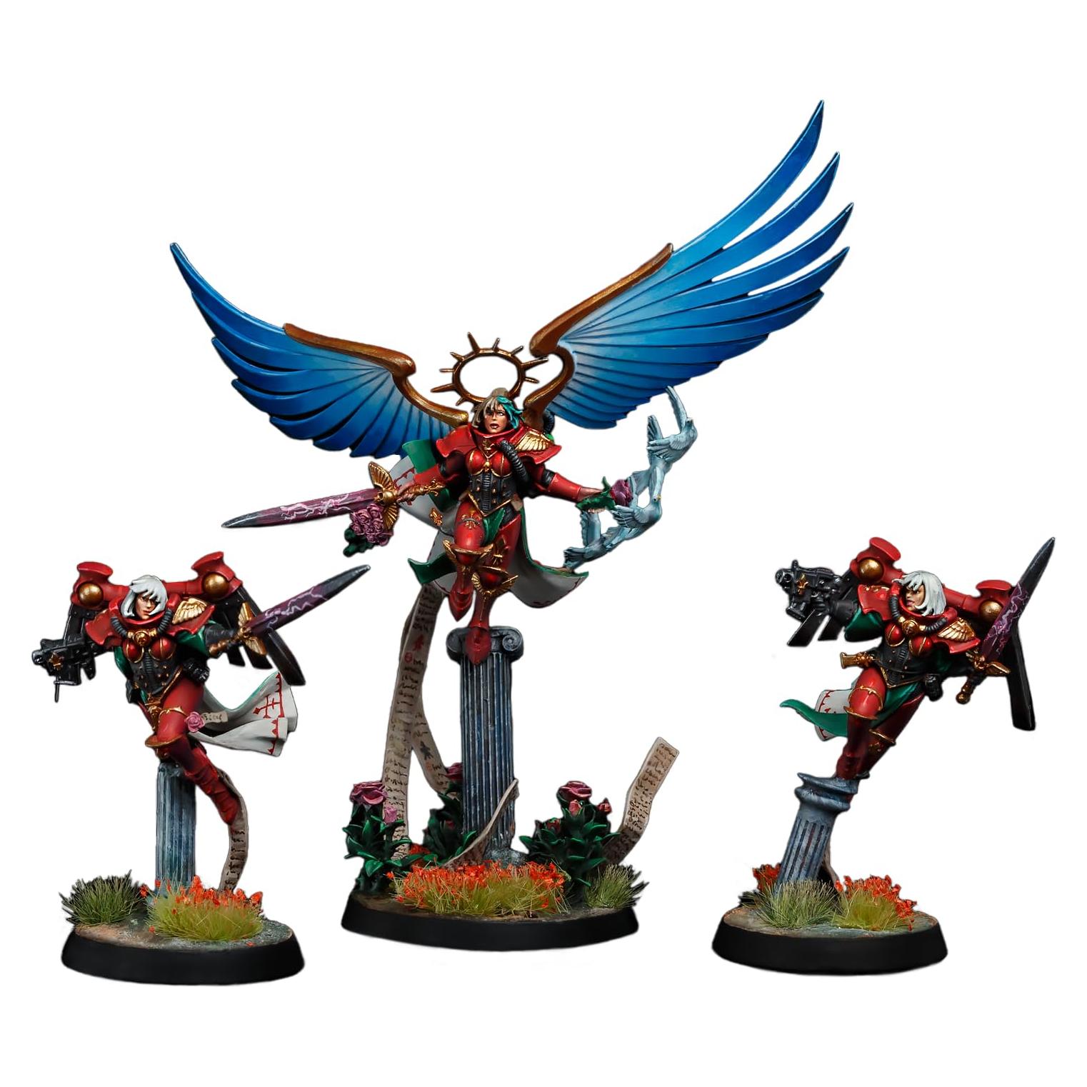 Miniatura Pintada Celestine Santo Viviente Adepta Sororitas