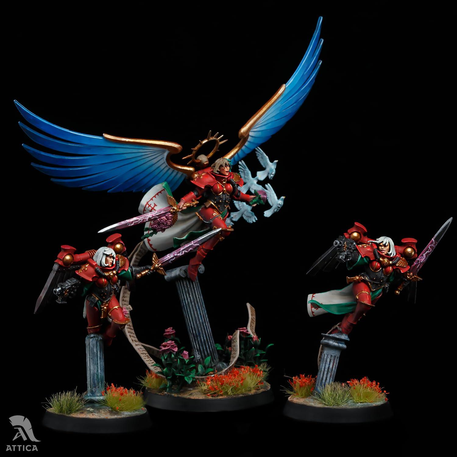 Miniatura Pintada Celestine Santo Viviente Adepta Sororitas