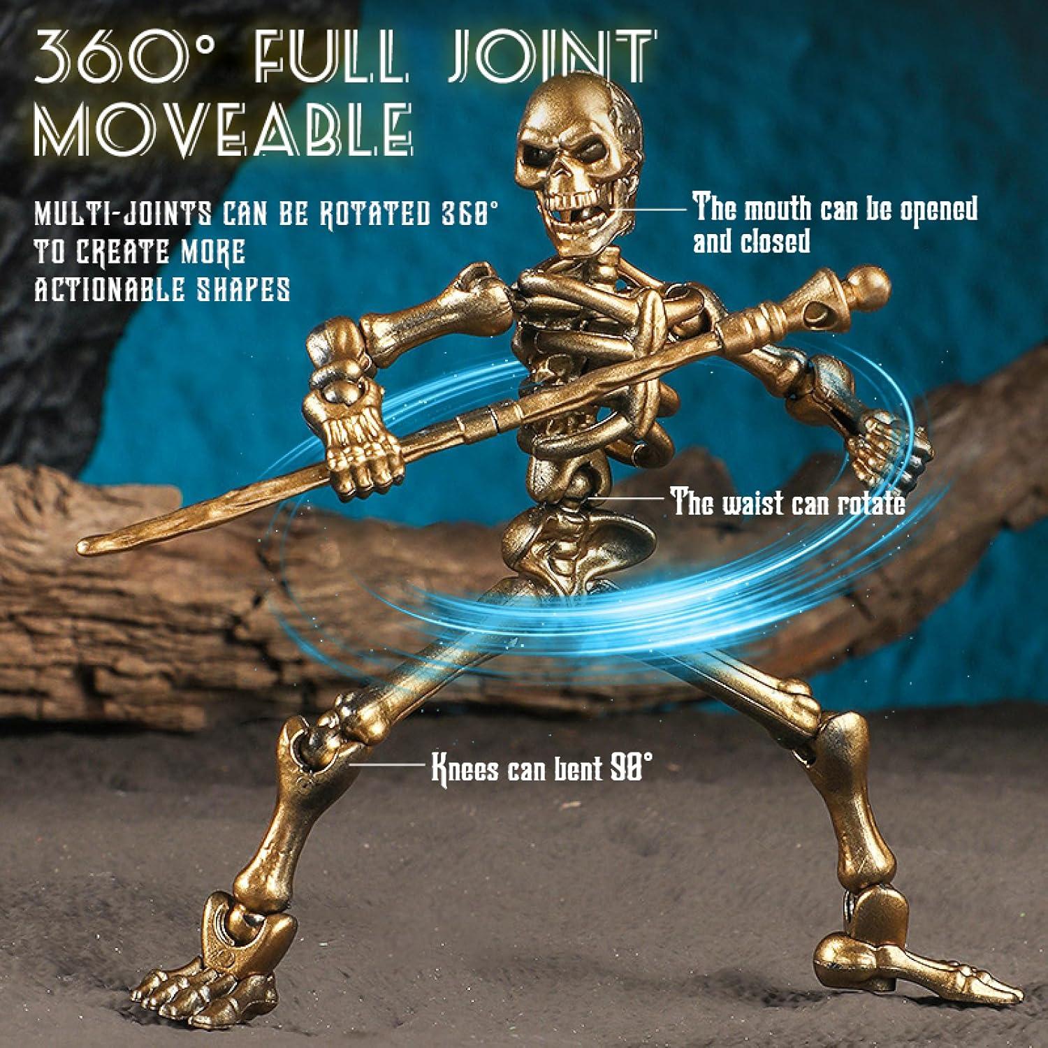 Paquete de 6 Figuras de Acción T13 Esqueletos Halloween 13 cm