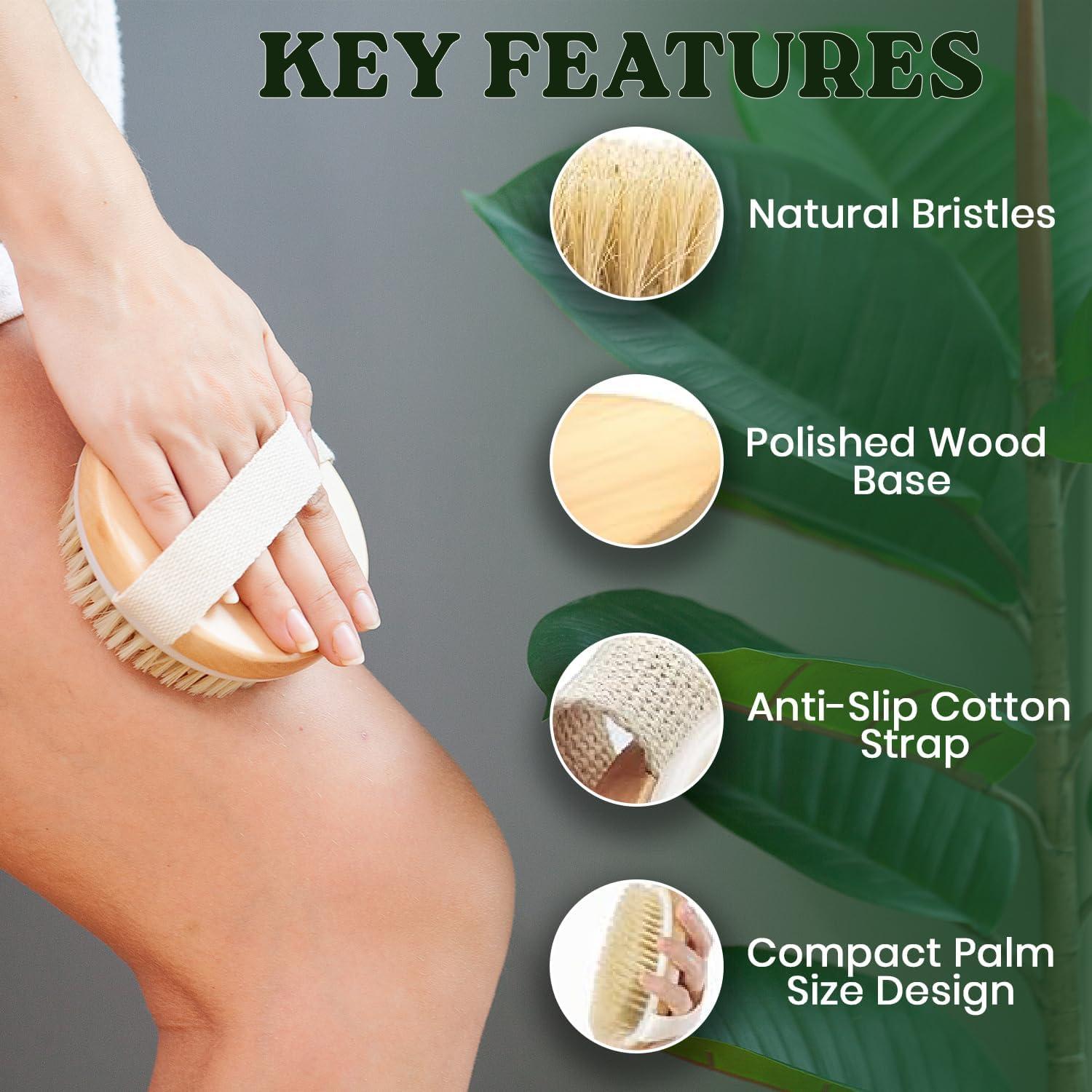 Cepillo Corporal Grande Vera Essence - Cerda de Jabalí Natural