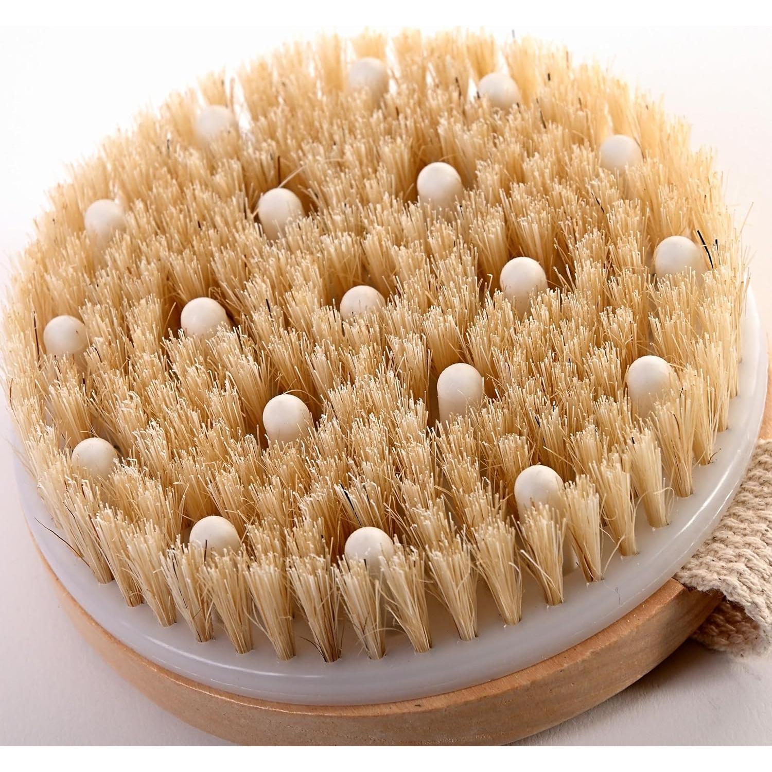 Cepillo Corporal Grande Vera Essence - Cerda de Jabalí Natural