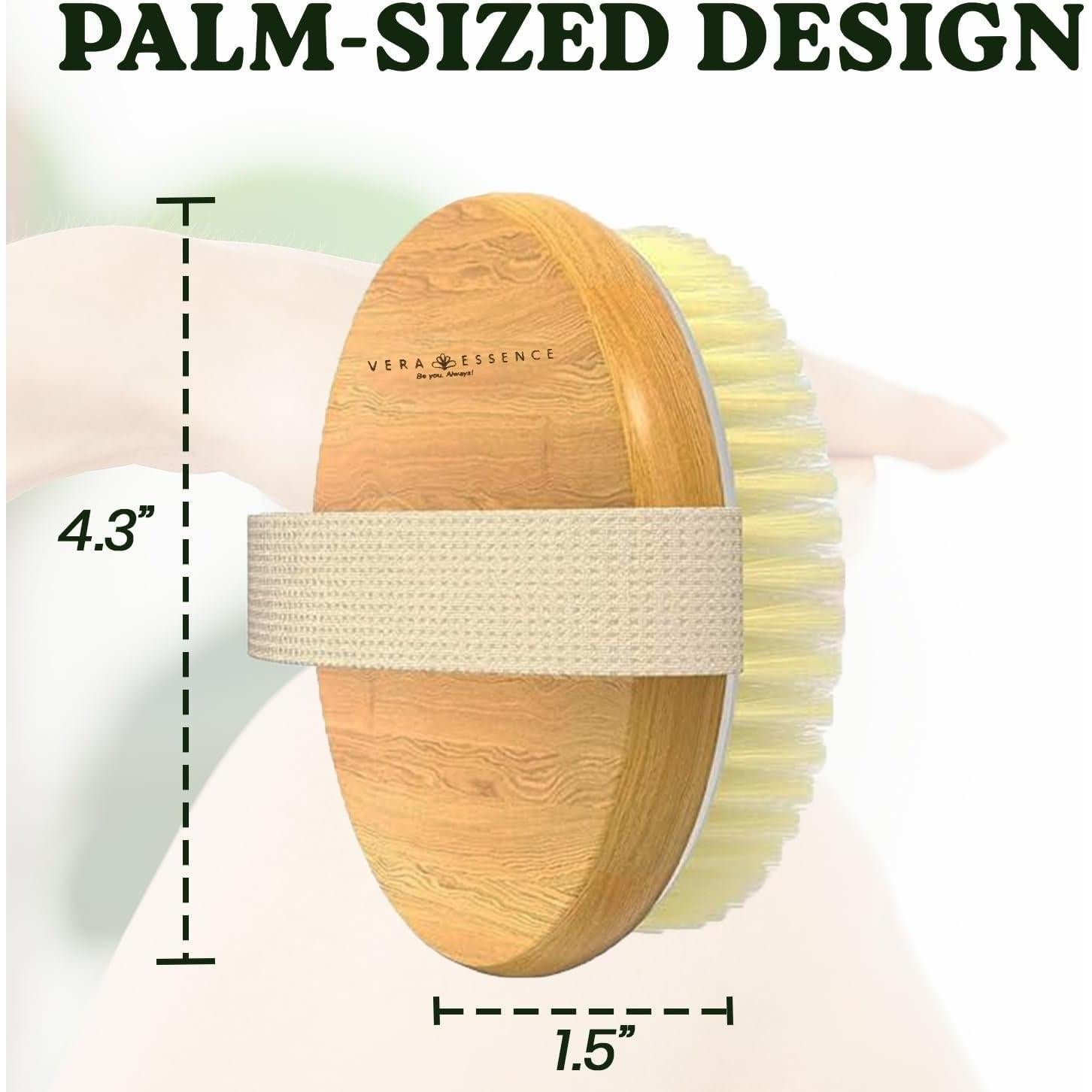 Cepillo Corporal Grande Vera Essence - Cerda de Jabalí Natural