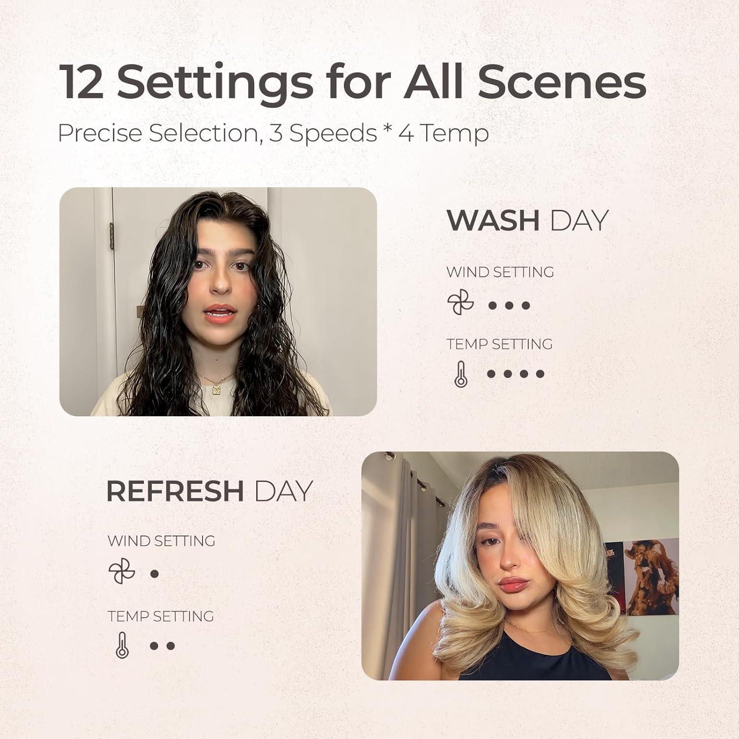 Cepillo Secador TYMO 3 en 1, Aire Caliente, 110,000 RPM, Sin Frizz