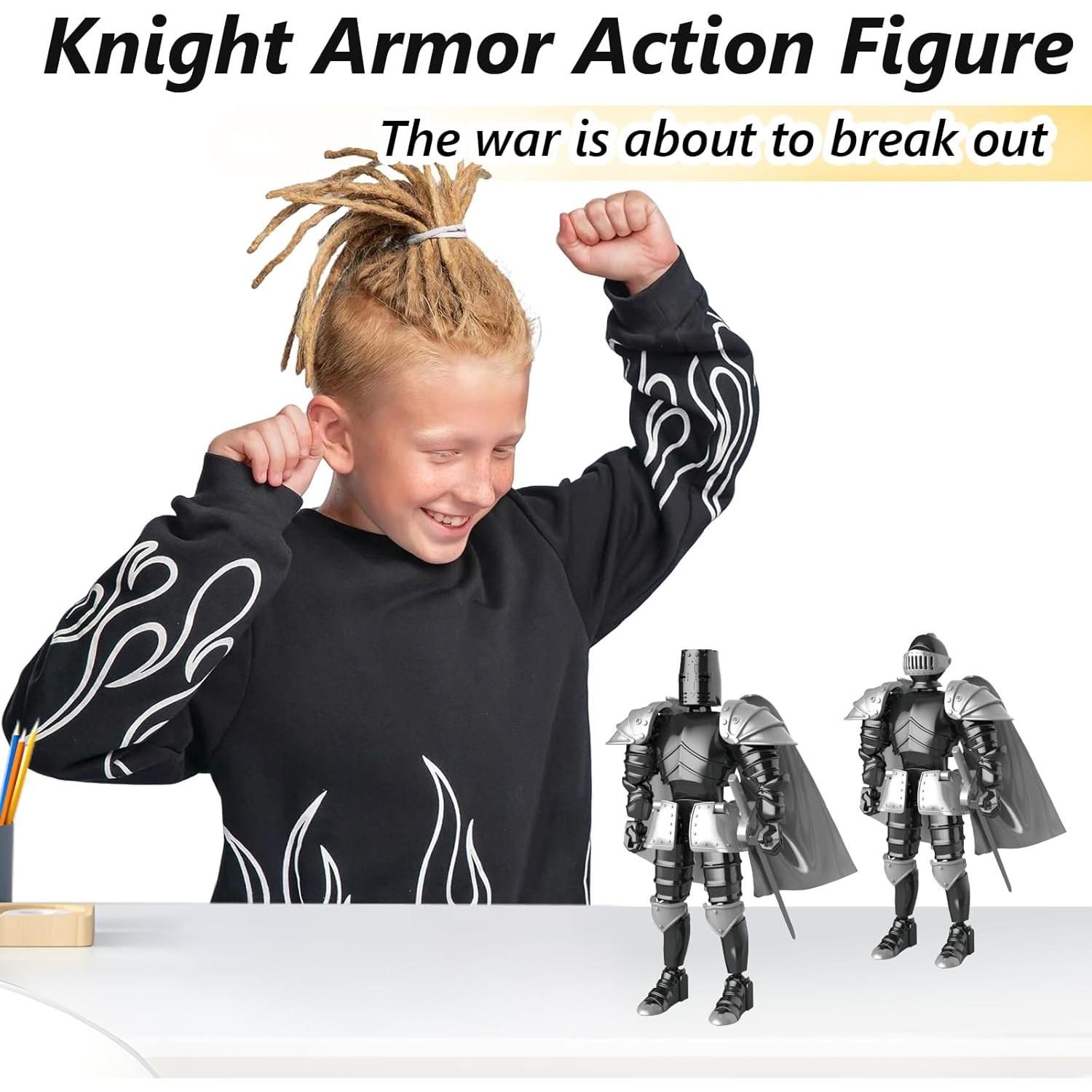 Figura de Acción Caballero Medieval ChainnForces 14cm Negro