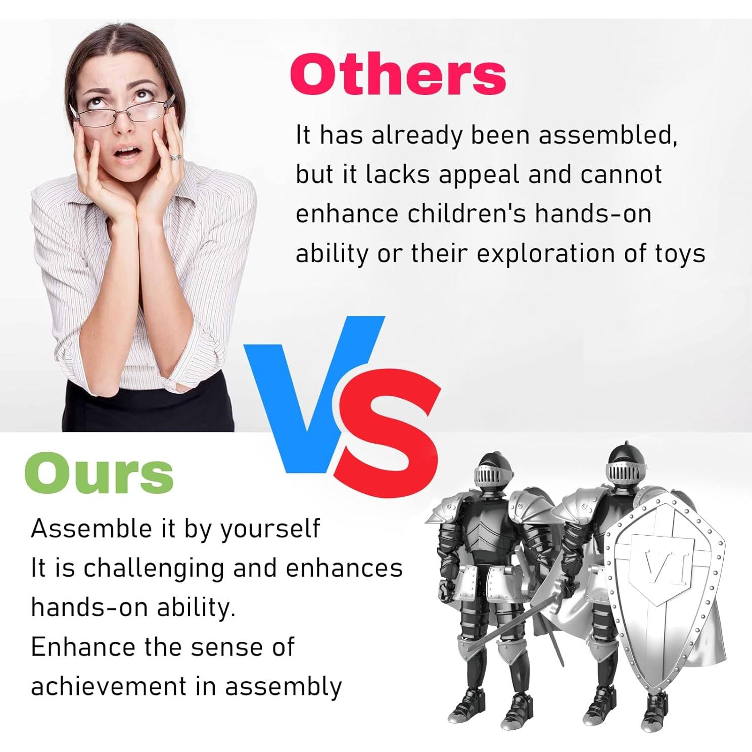 Figura de Acción Caballero Medieval ChainnForces 14cm Negro