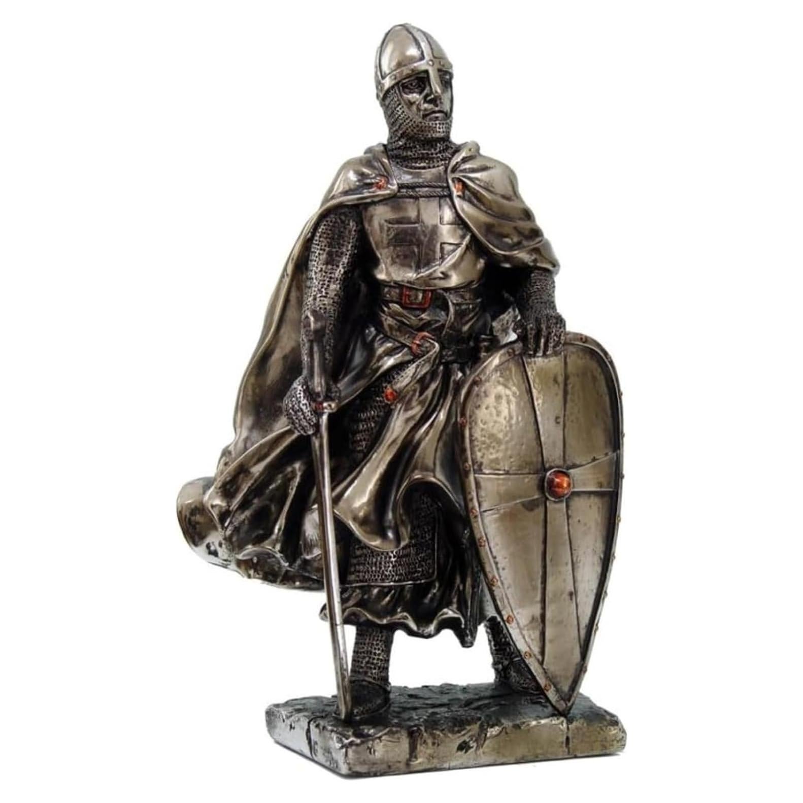 Estatua Caballero Cruzado Pacific Trading 17.78 cm Resina