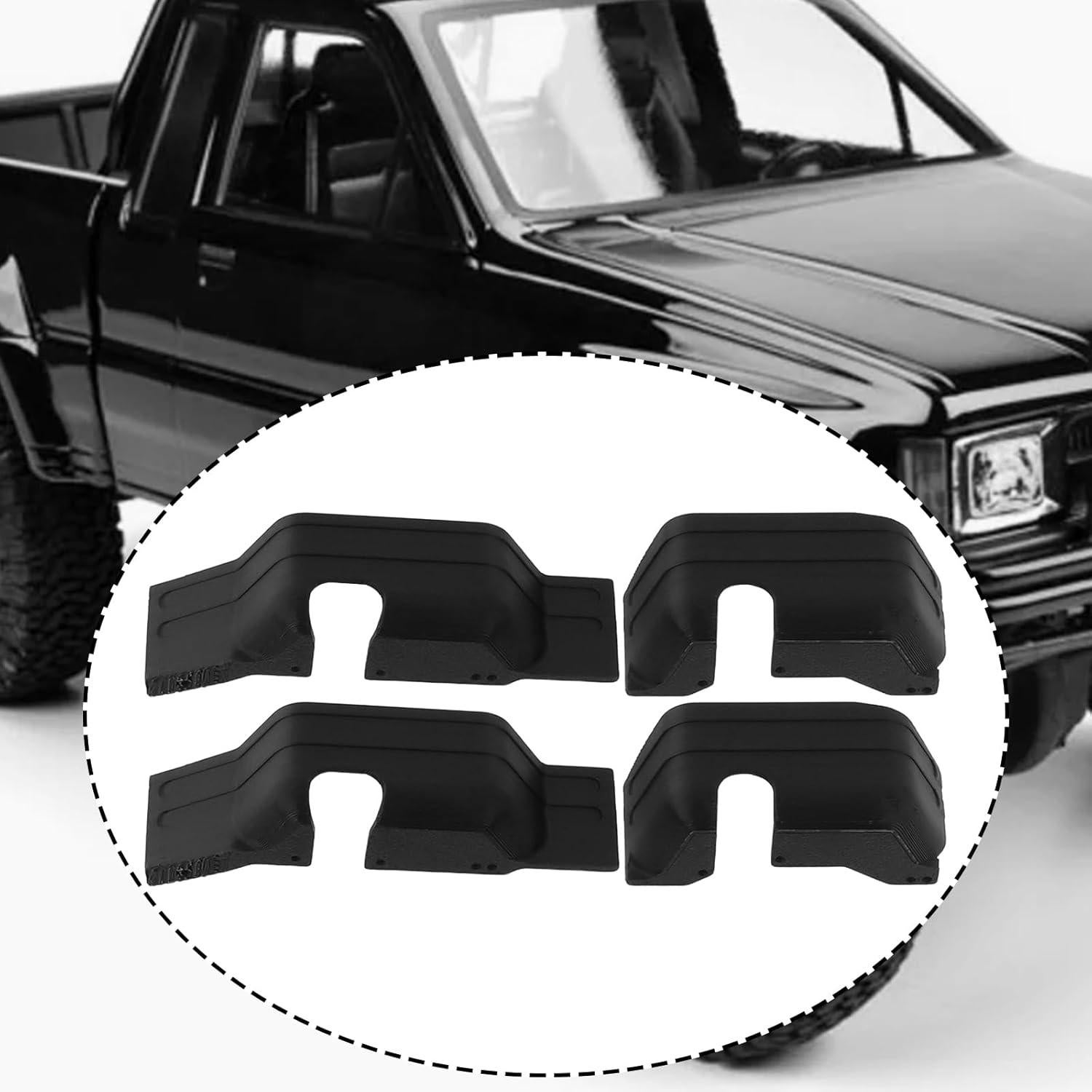 Guardabarros para Coche RC HILUX HPI Venture 1/18 - Resina Negra