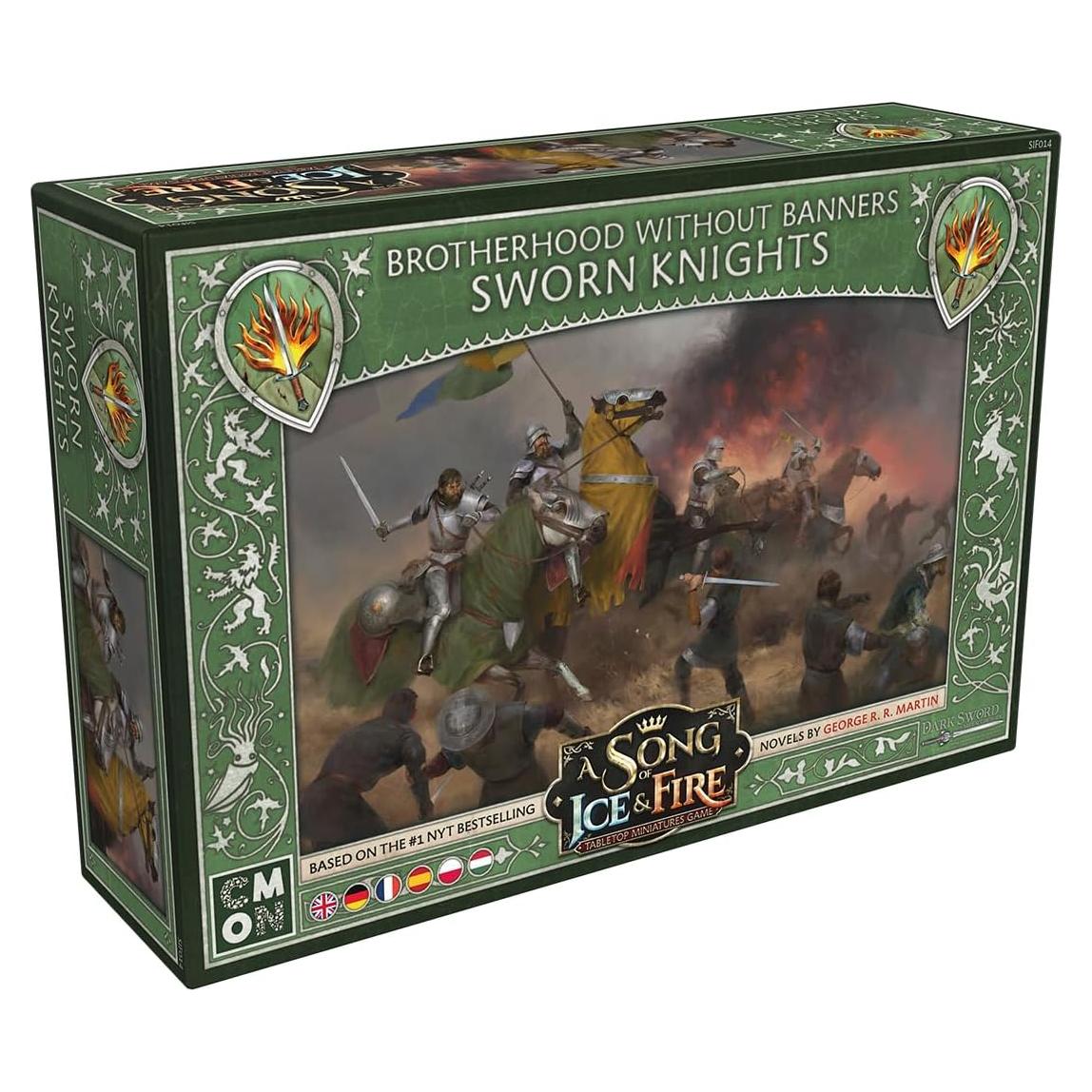 Juego de Miniaturas de Mesa CMON Caballeros Juramentados 4 Figuras