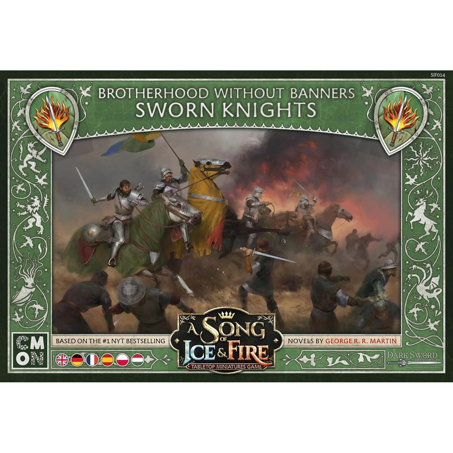 Juego de Miniaturas de Mesa CMON Caballeros Juramentados 4 Figuras