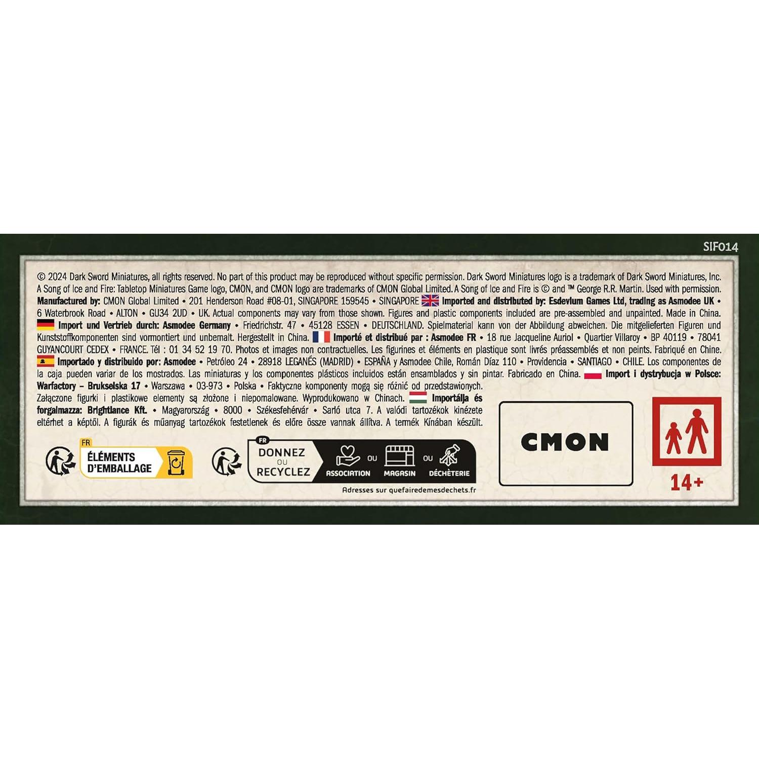 Juego de Miniaturas de Mesa CMON Caballeros Juramentados 4 Figuras