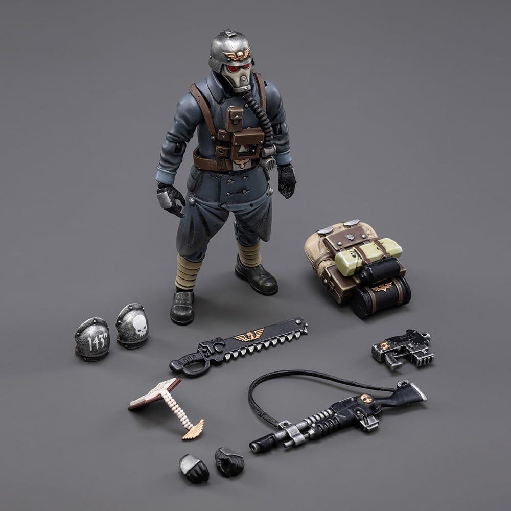 Figura de Acción JOYTOY Warhammer 40K Sargento Astra Militarum 11x5x15cm