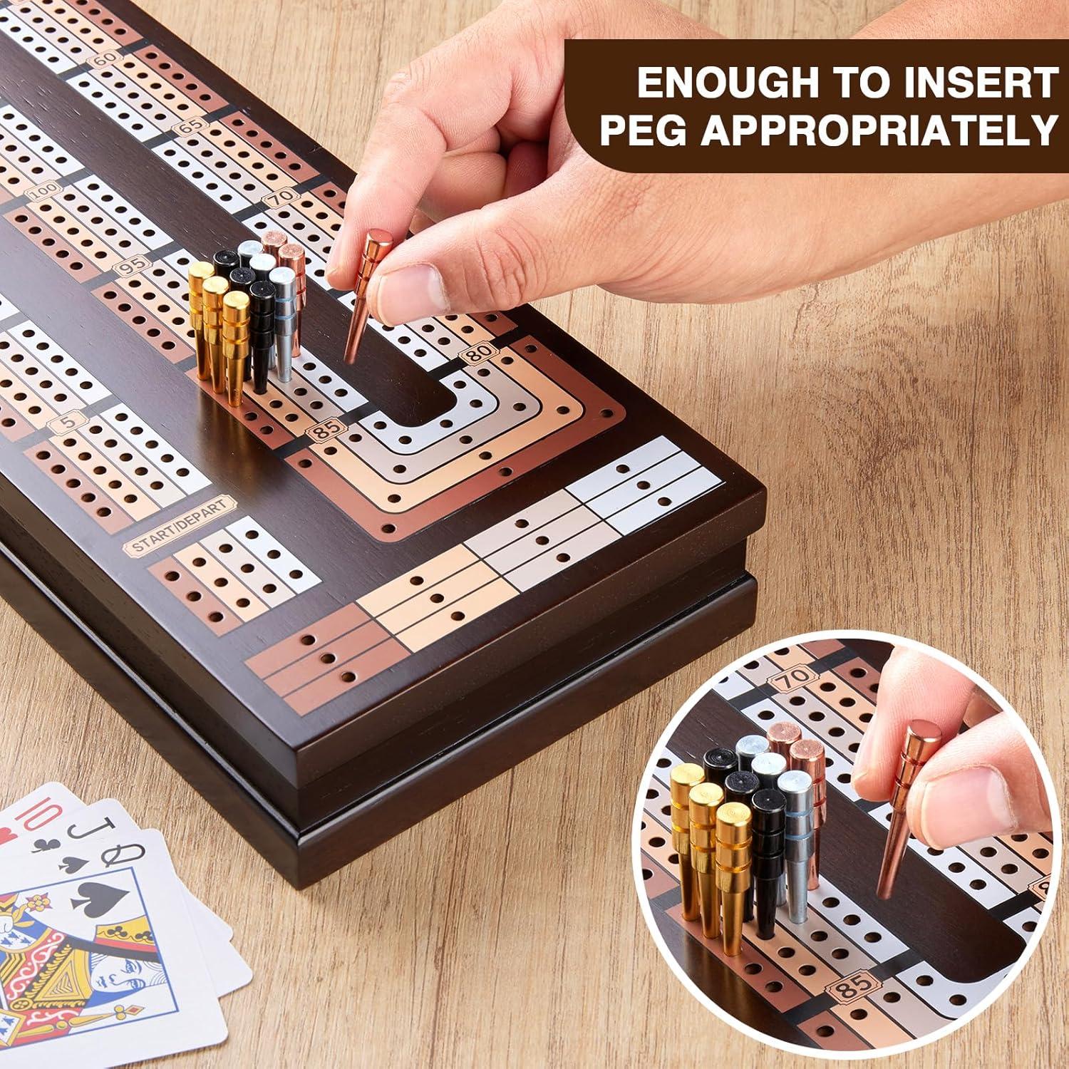 Juego de Mesa Cribbage de Madera VAMSLOVE con Tablero Magnético