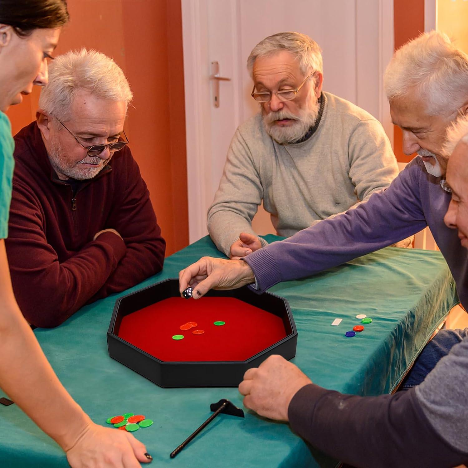 Bandeja Octagonal para Lanzar Dados Noamus 29.2 cm Rojo