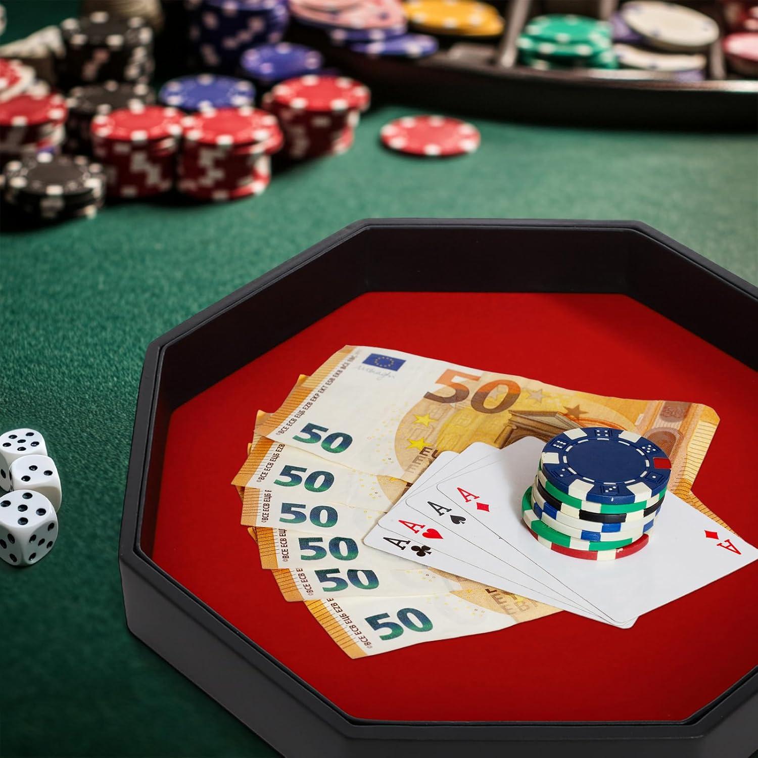 Bandeja Octagonal para Lanzar Dados Noamus 29.2 cm Rojo