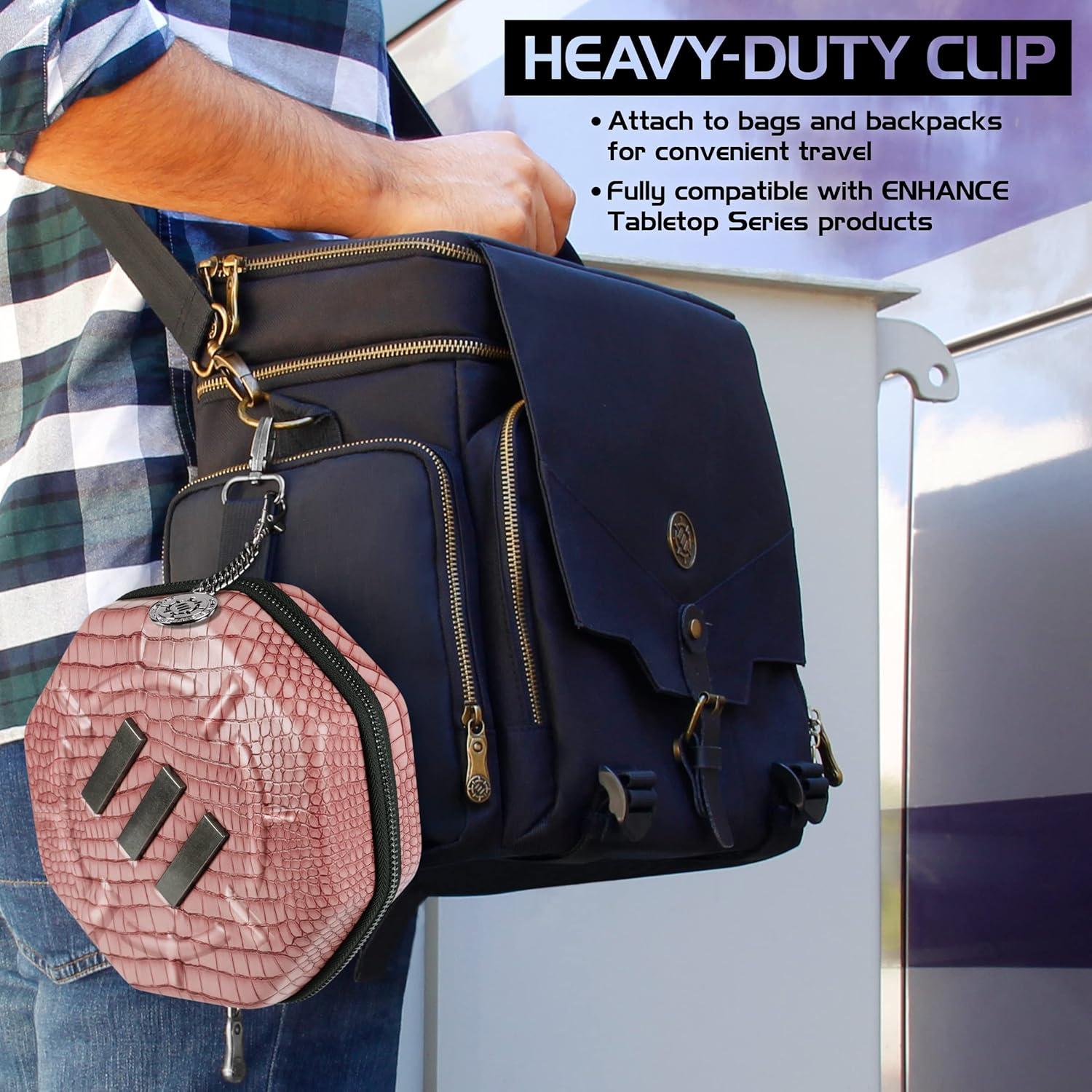 Bandeja y Estuche de Dados DnD ENHANCE Dragón Rosa 150 Dados