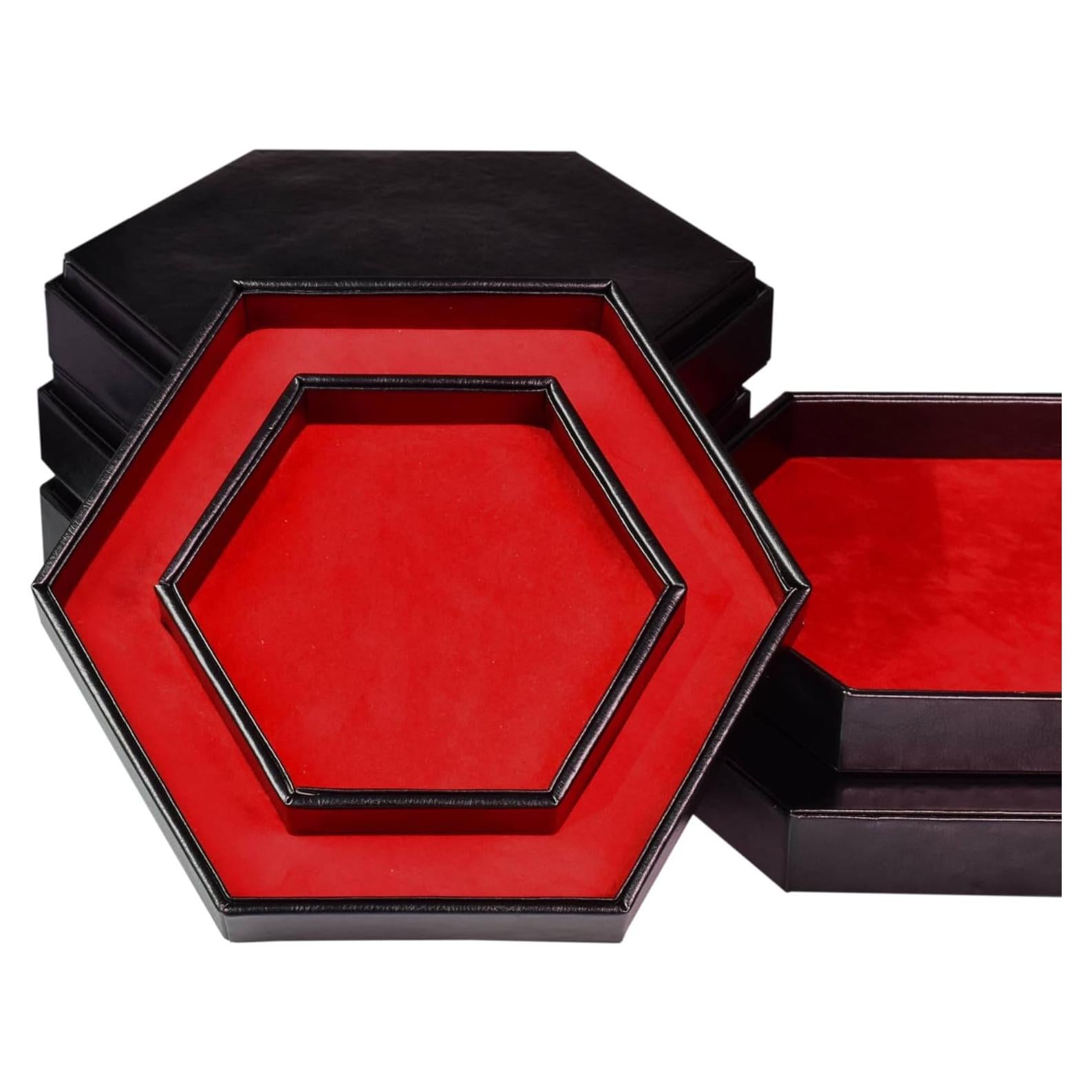 Bandeja de Dados KSNDie Hexagonal 22.5cm Rojo 2 en 1