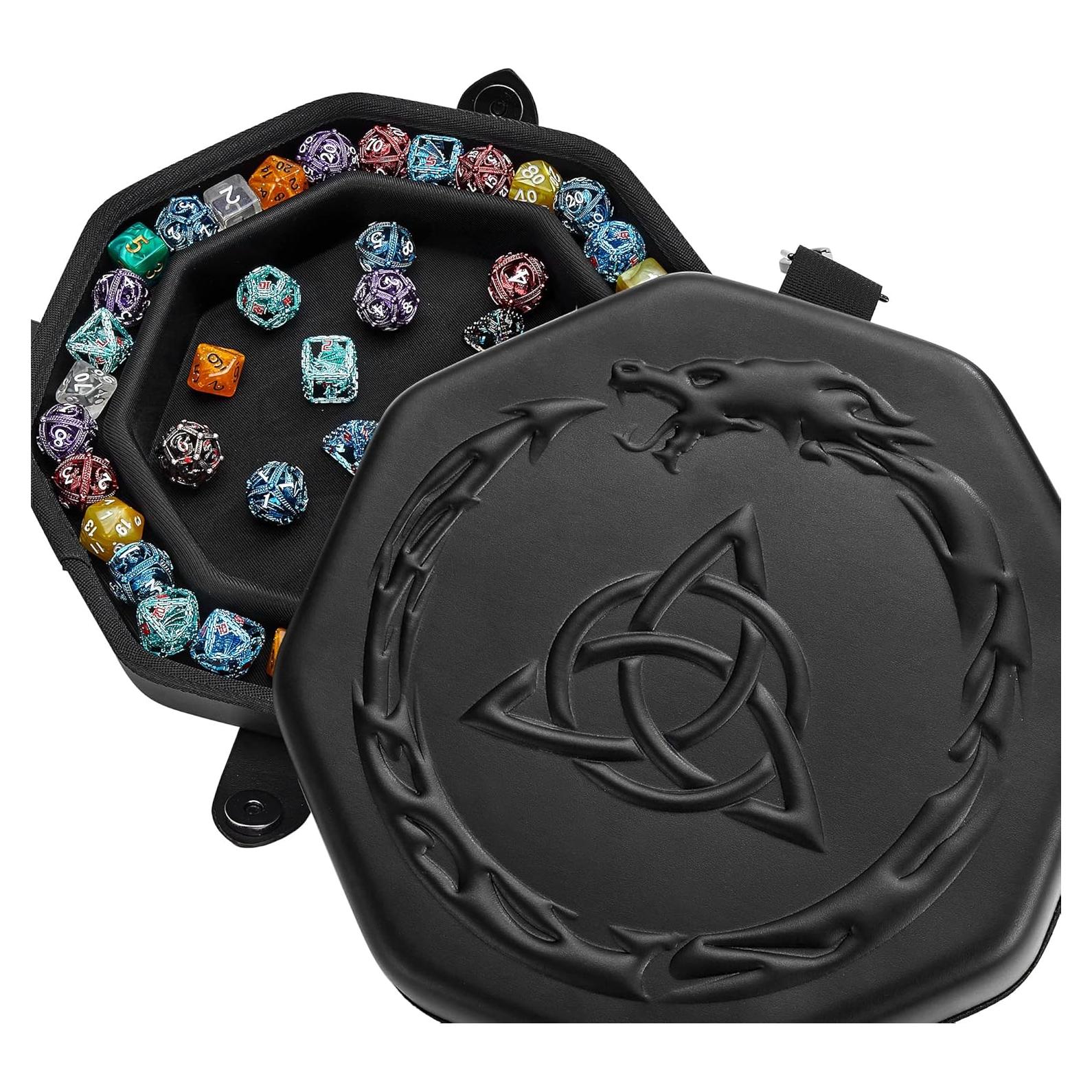 Bandeja de Dados Soar Forge D&D - Diseño Dragón y Nudo Celta