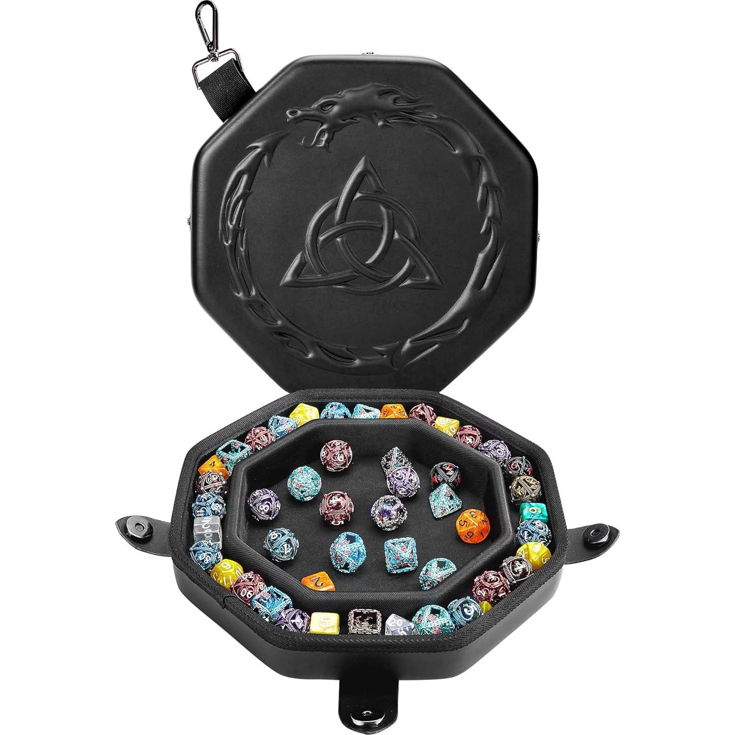 Bandeja de Dados Soar Forge D&D - Diseño Dragón y Nudo Celta