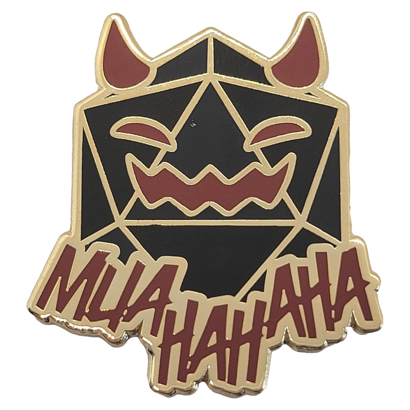 Pin de solapa D20 Diablo de esmalte - DnD Maestro de Juego