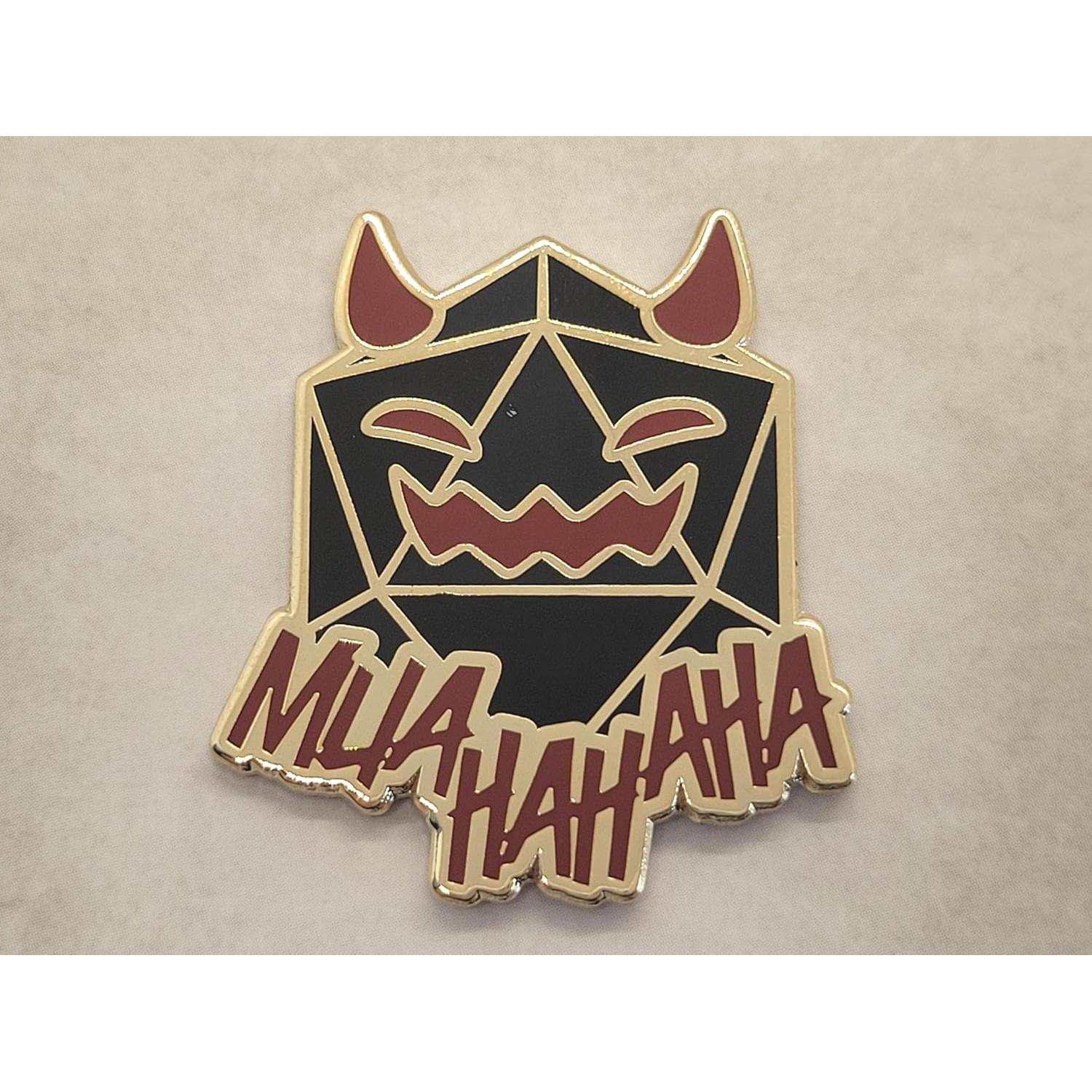 Pin de solapa D20 Diablo de esmalte - DnD Maestro de Juego