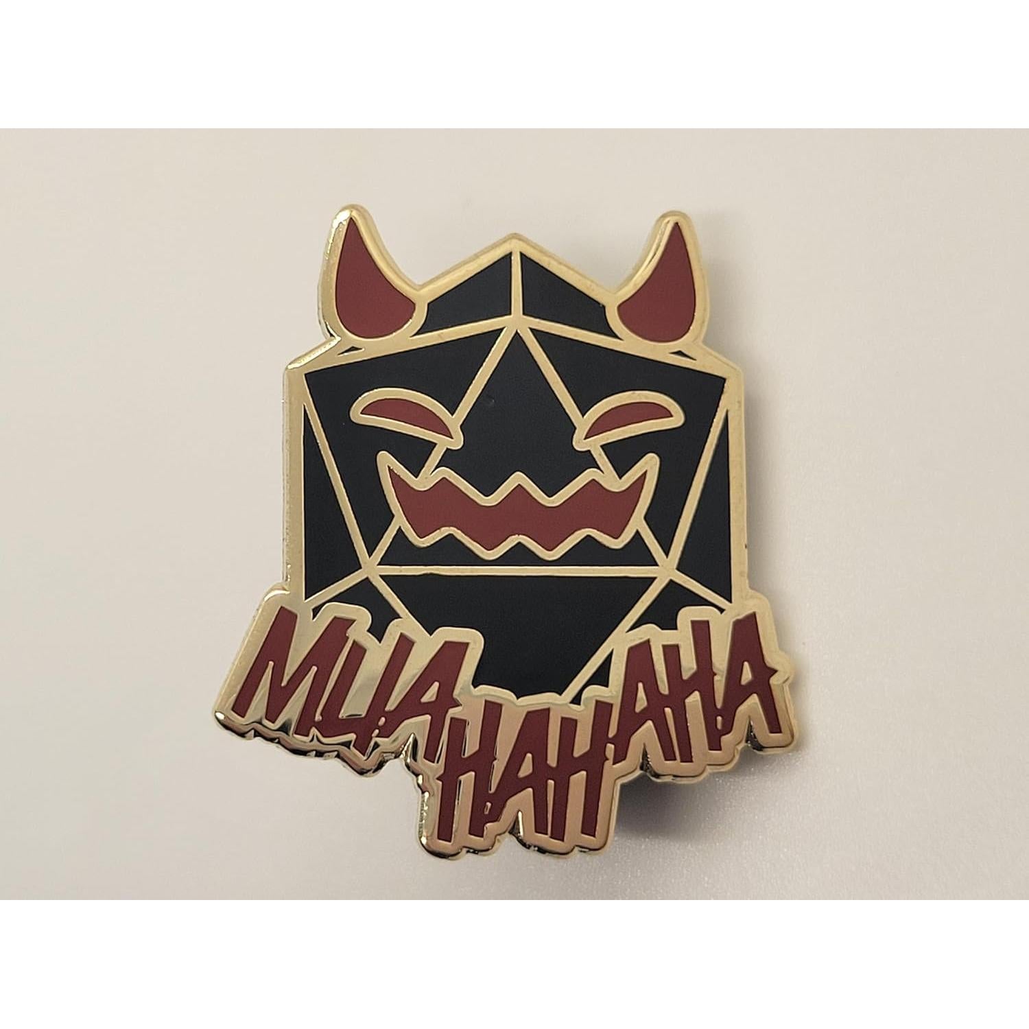 Pin de solapa D20 Diablo de esmalte - DnD Maestro de Juego