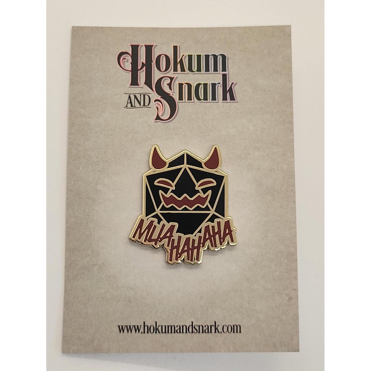 Pin de solapa D20 Diablo de esmalte - DnD Maestro de Juego