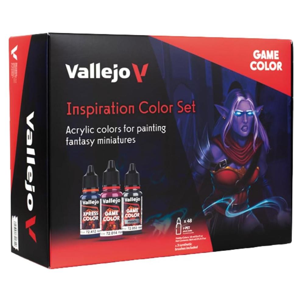 Set de Pintura Vallejo Game Color 72182 - 48 Colores 18 ml
