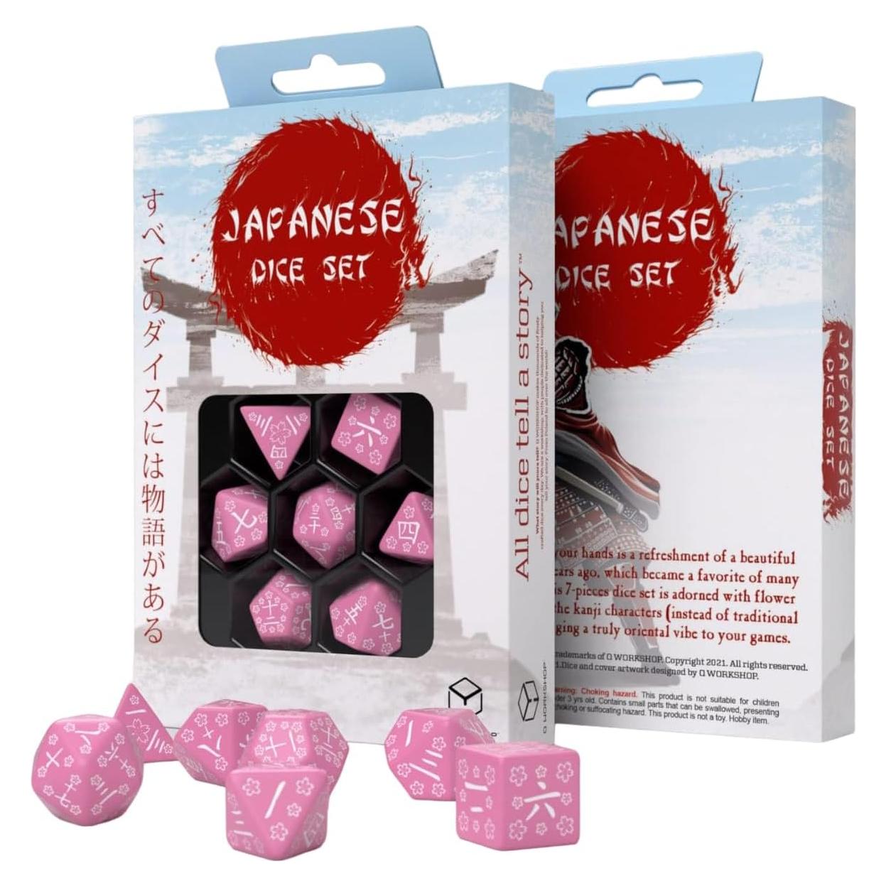 Juego de Dados Japonés Q-Workshop Dulce Recuerdo Primavera 7 Pzas