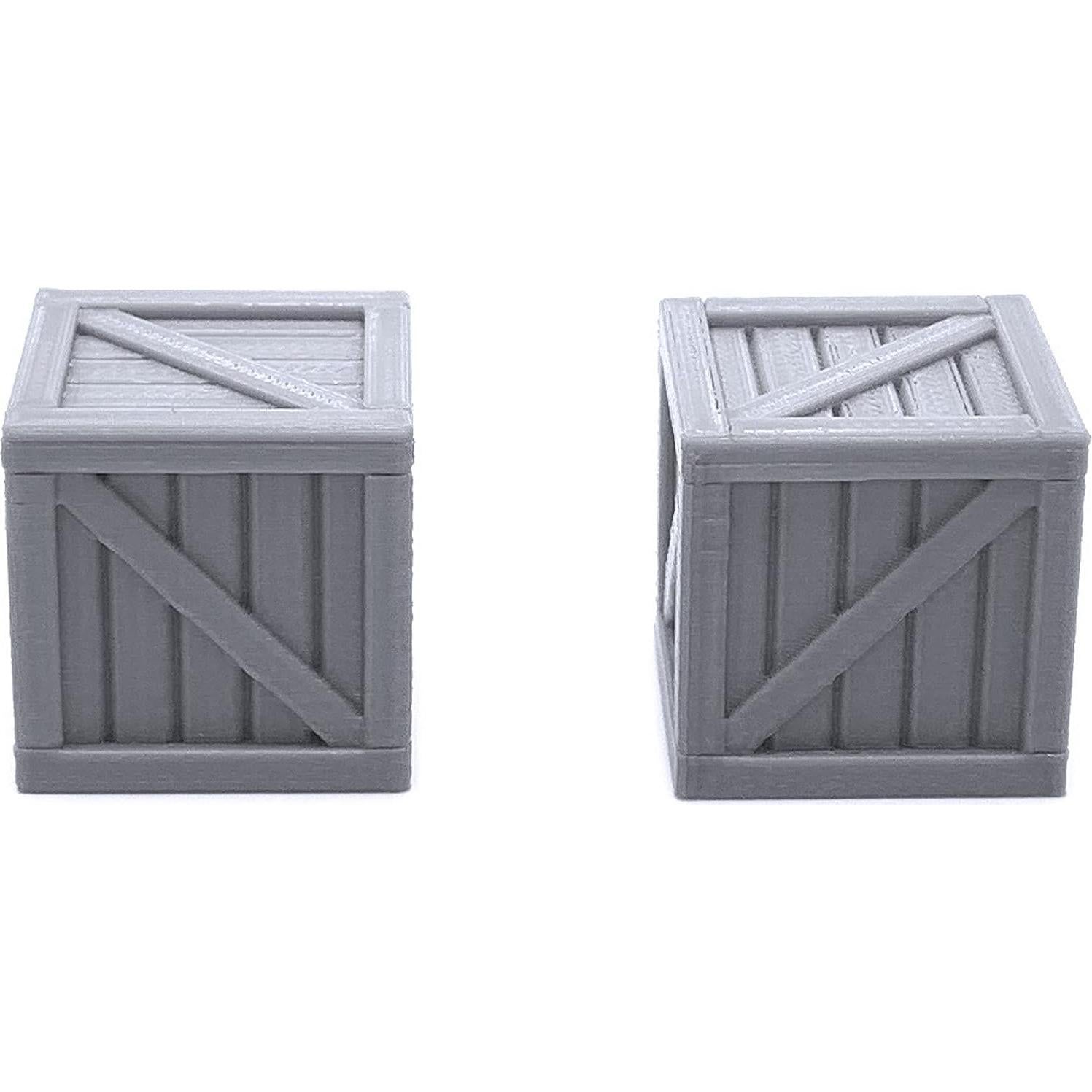 Cajas y Barriles Escenografía 3D EnderToys para RPG y Wargame