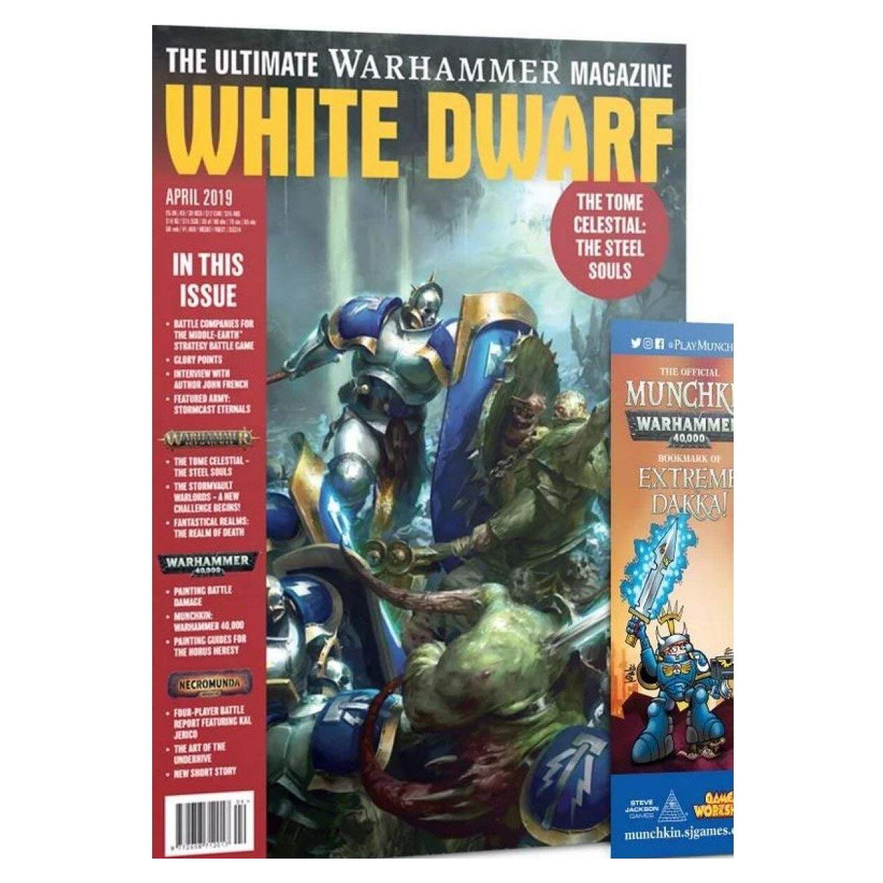 Revista Warhammer 40k Fe y Fuego Enano Blanco #451