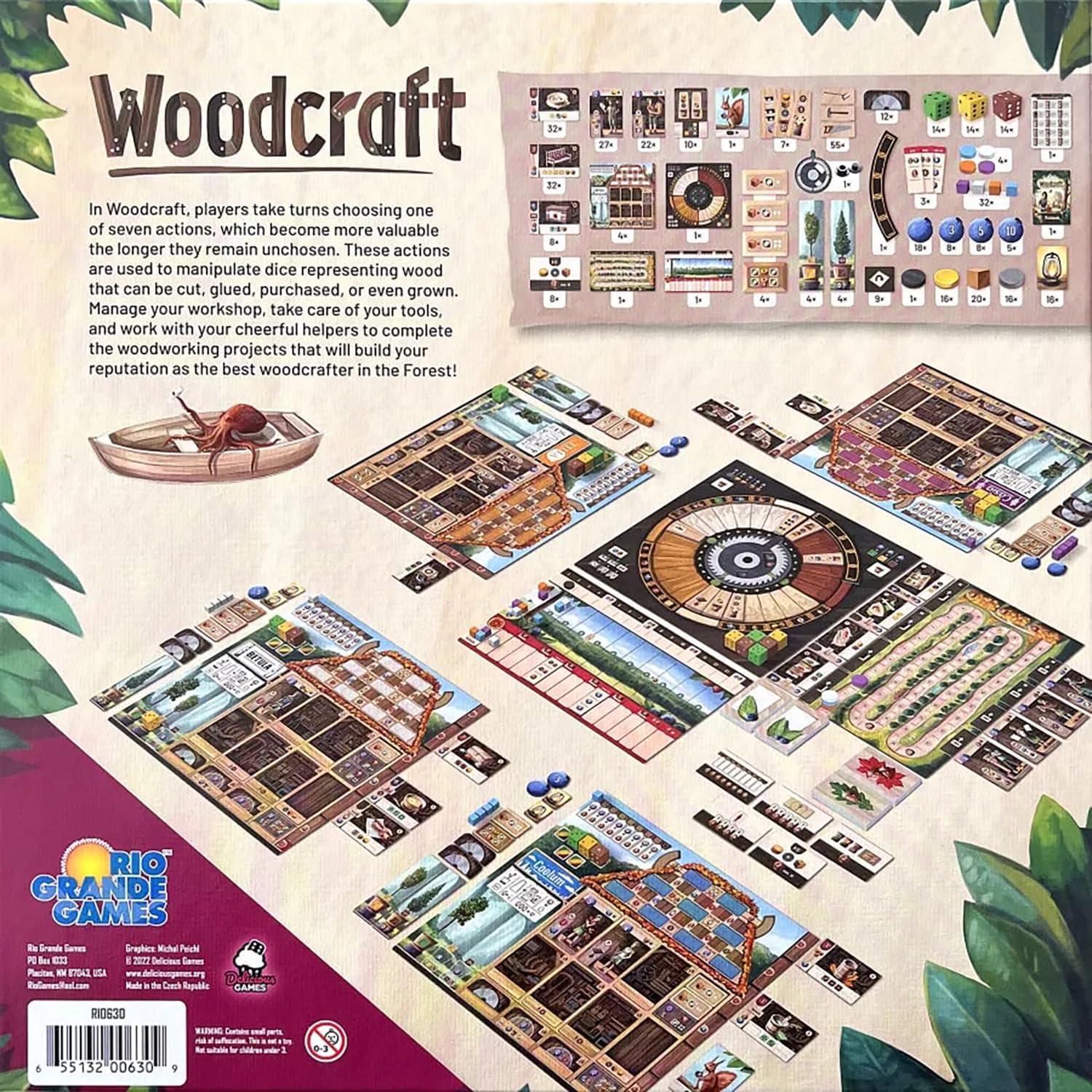 Juego de Mesa Woodcraft RIO Grande Games 1-4 Jugadores 45-90 Min