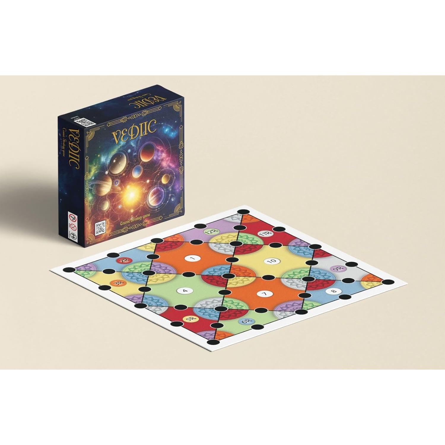 Juego de Mesa Vediic - Estrategia Cósmica 2-7 Jugadores