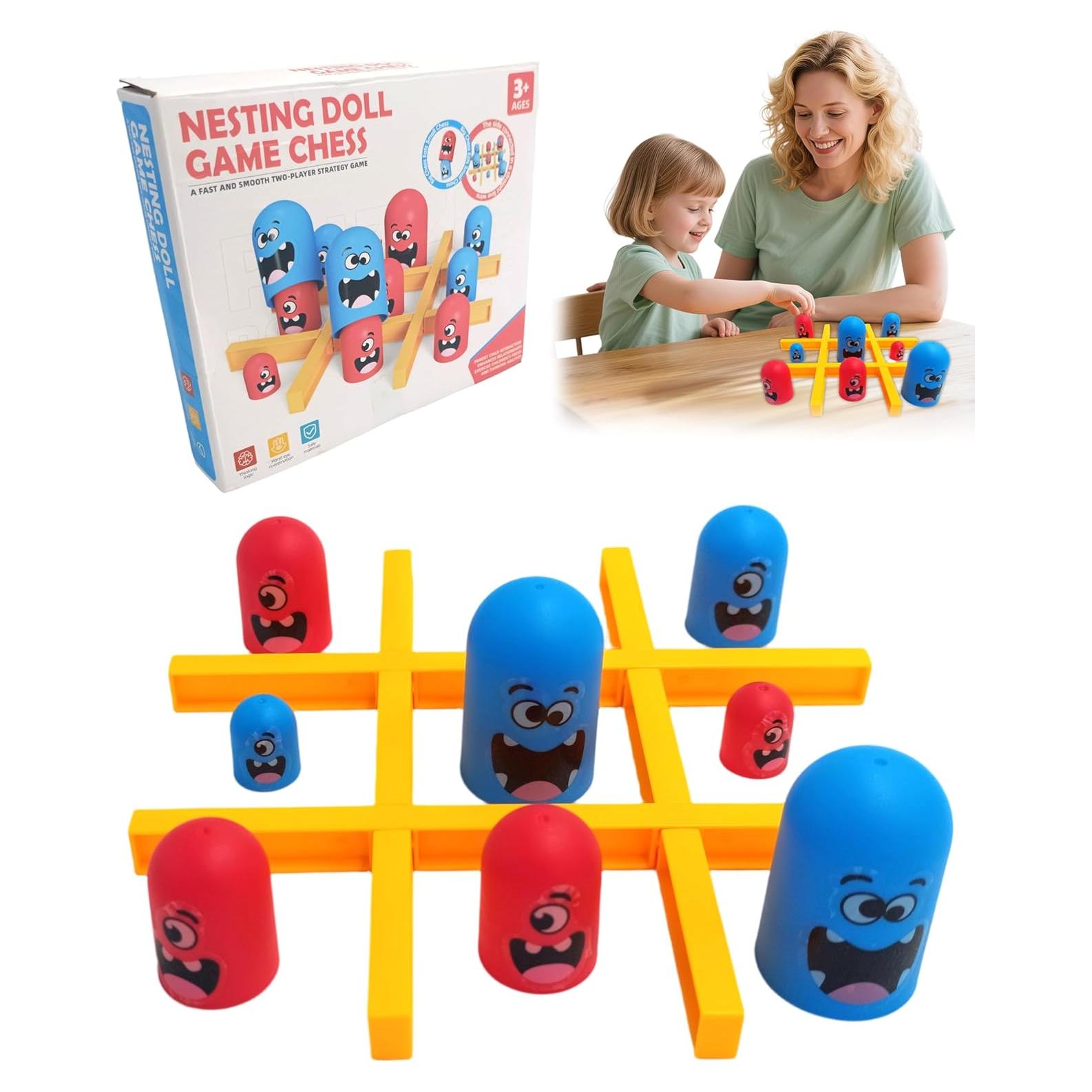 Juego de Tres en Raya Portátil para 2 Jugadores - Fábrica de Juguetes