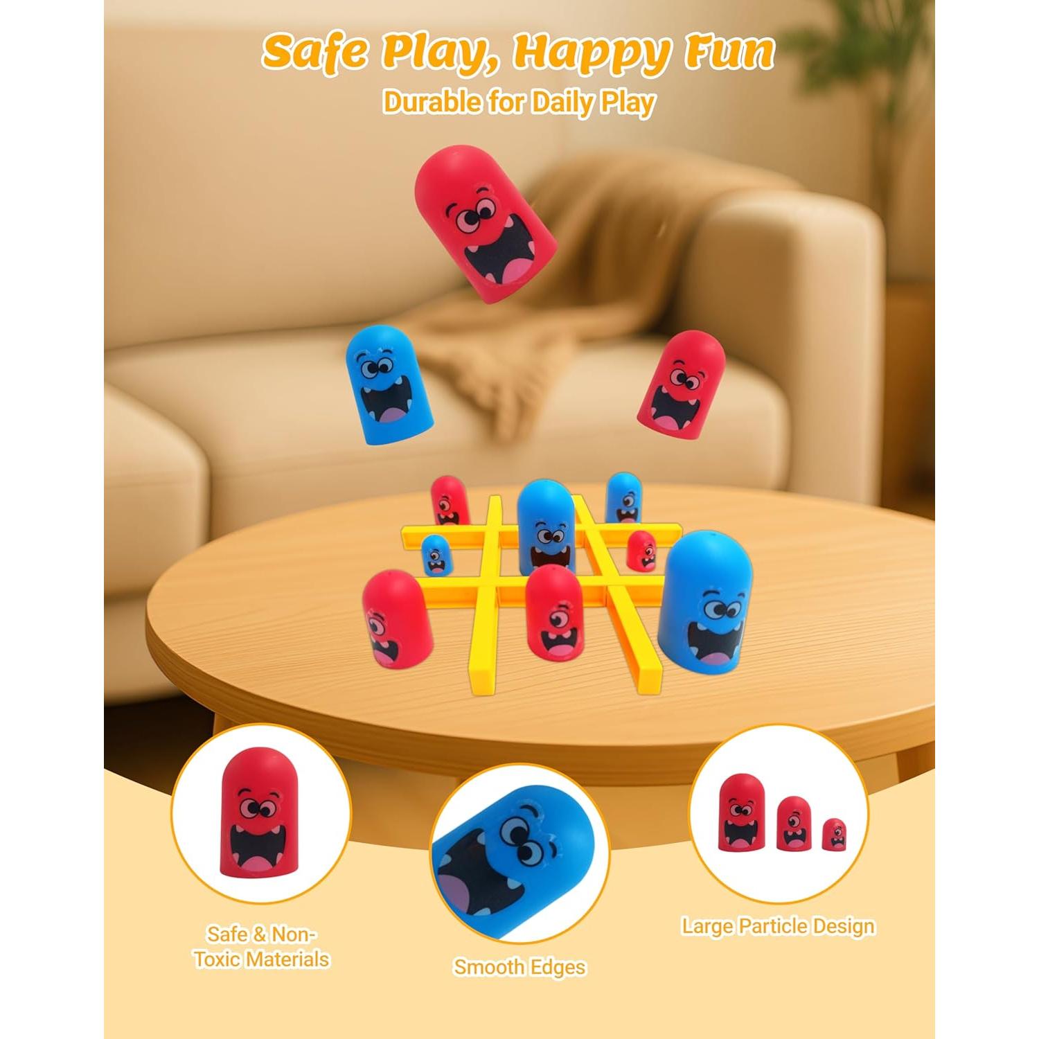 Juego de Tres en Raya Portátil para 2 Jugadores - Fábrica de Juguetes