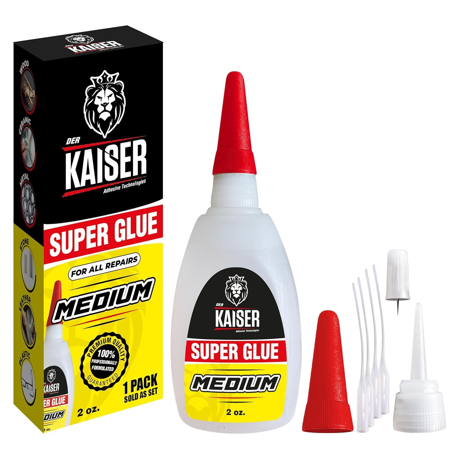 Pegamento Super Glue Der Kaiser 56.7 g - Secado Rápido para Madera y Plástico