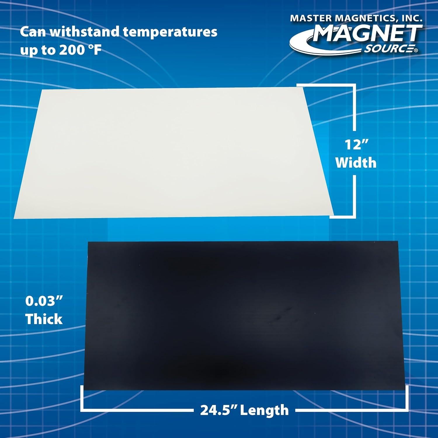 Hoja Magnética Flexible Master Magnetics 62.2x30.5cm - Imán Cortable
