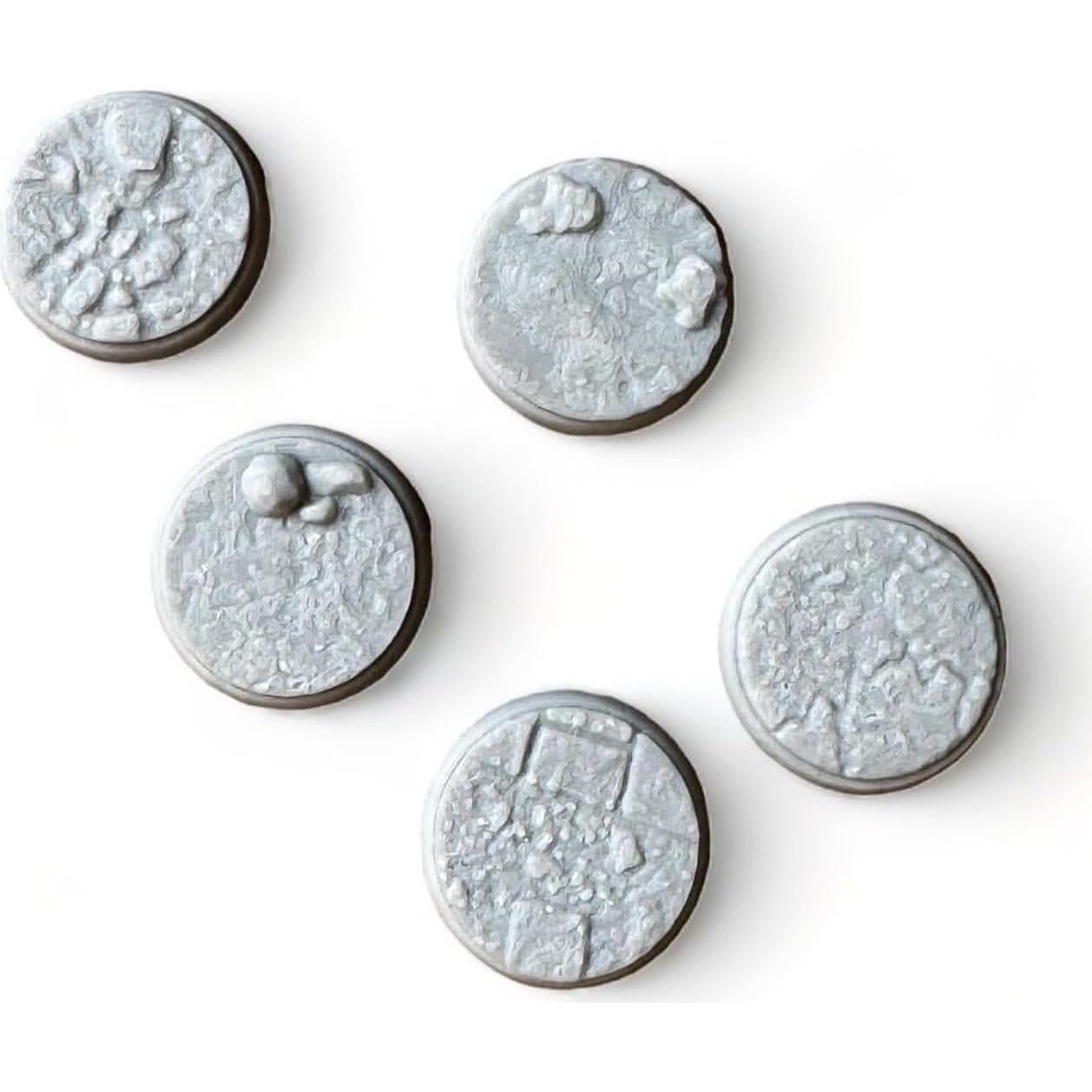 Bases de roca Tofer's Miniatures 32 mm x20 piezas para SAGA