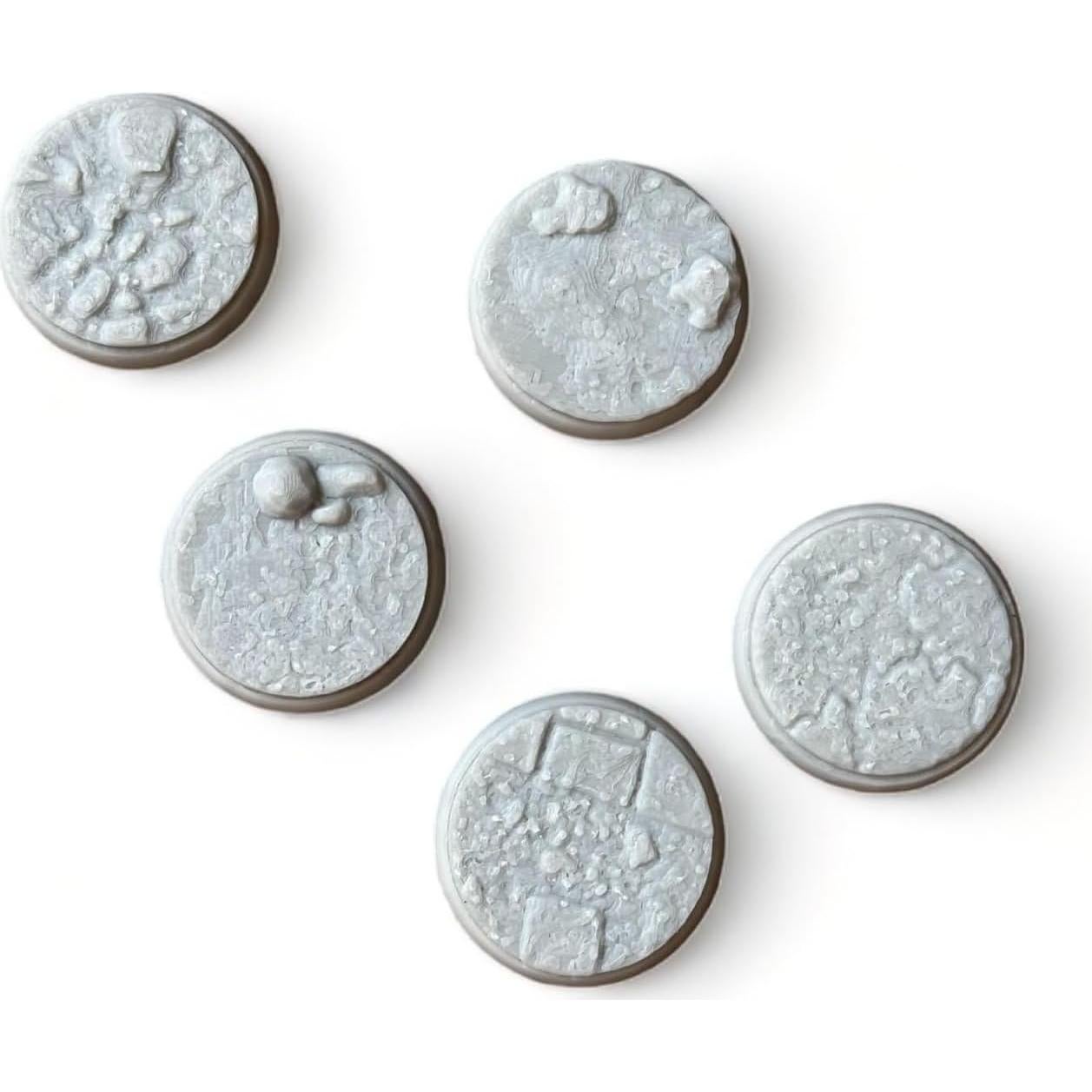 Bases de roca Tofer's Miniatures 32 mm x20 piezas para SAGA