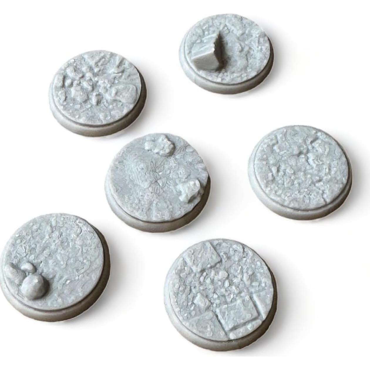 Bases de roca Tofer's Miniatures 32 mm x20 piezas para SAGA