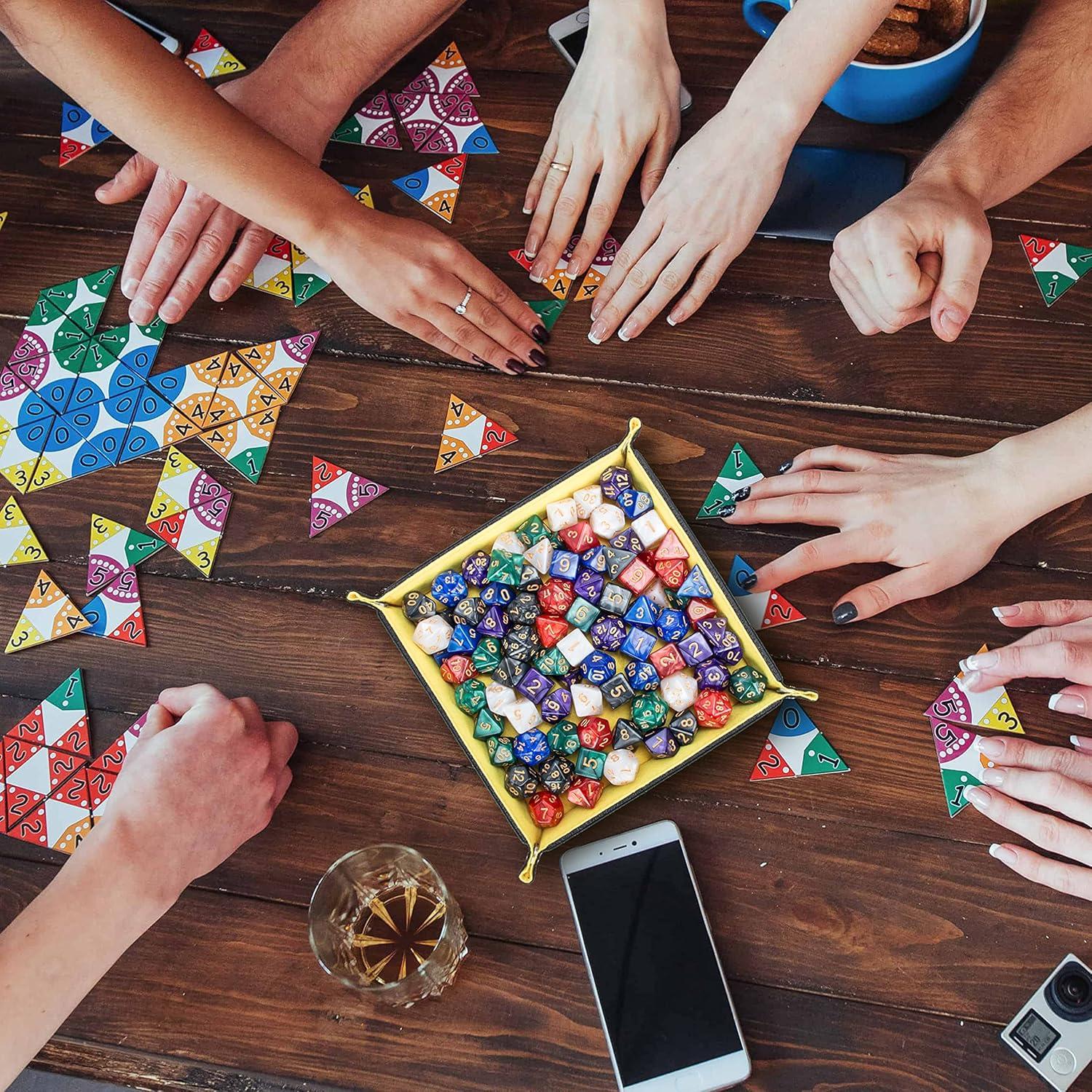 Bandeja de Dados Plegable KISLANE Cuadrada Fieltro 8 Colores