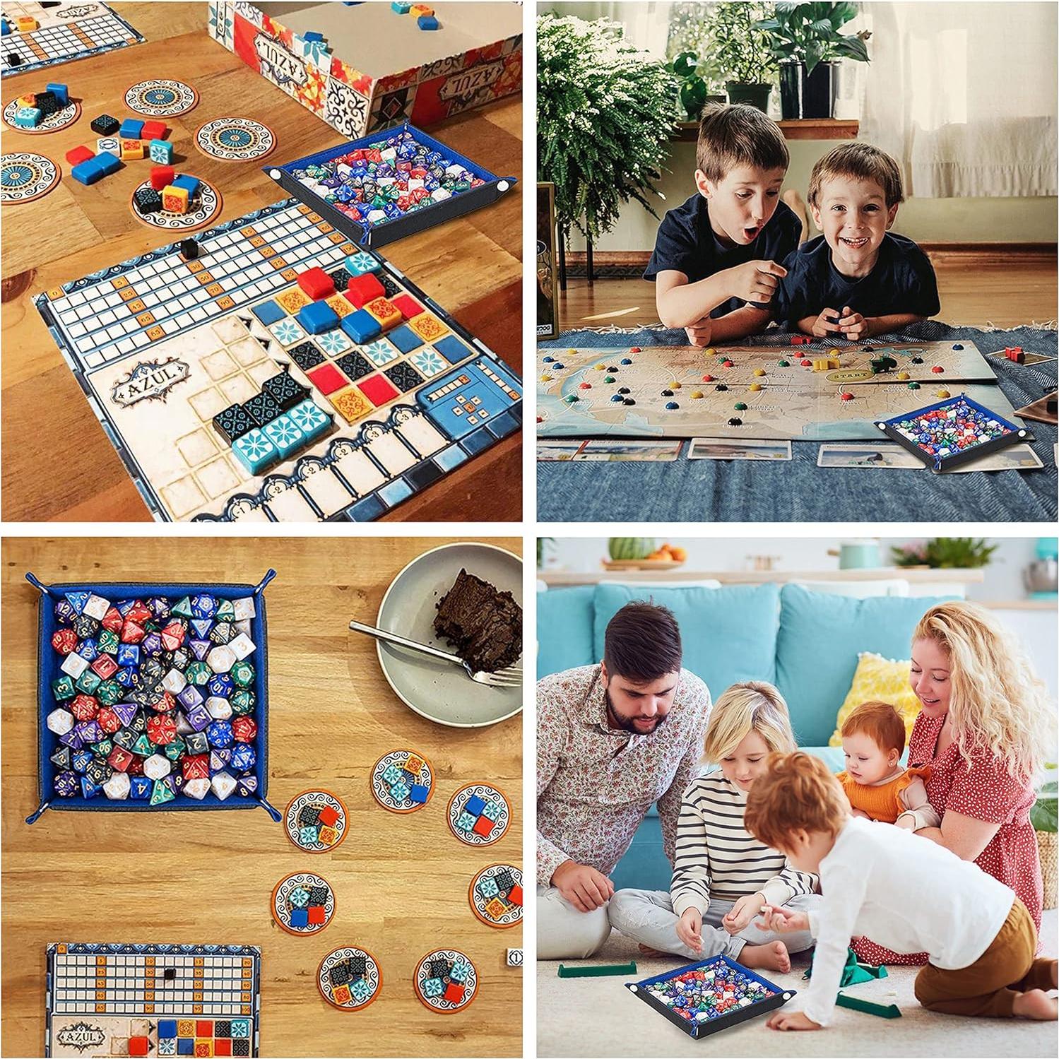 Bandeja de Dados Plegable KISLANE Cuadrada Fieltro 8 Colores