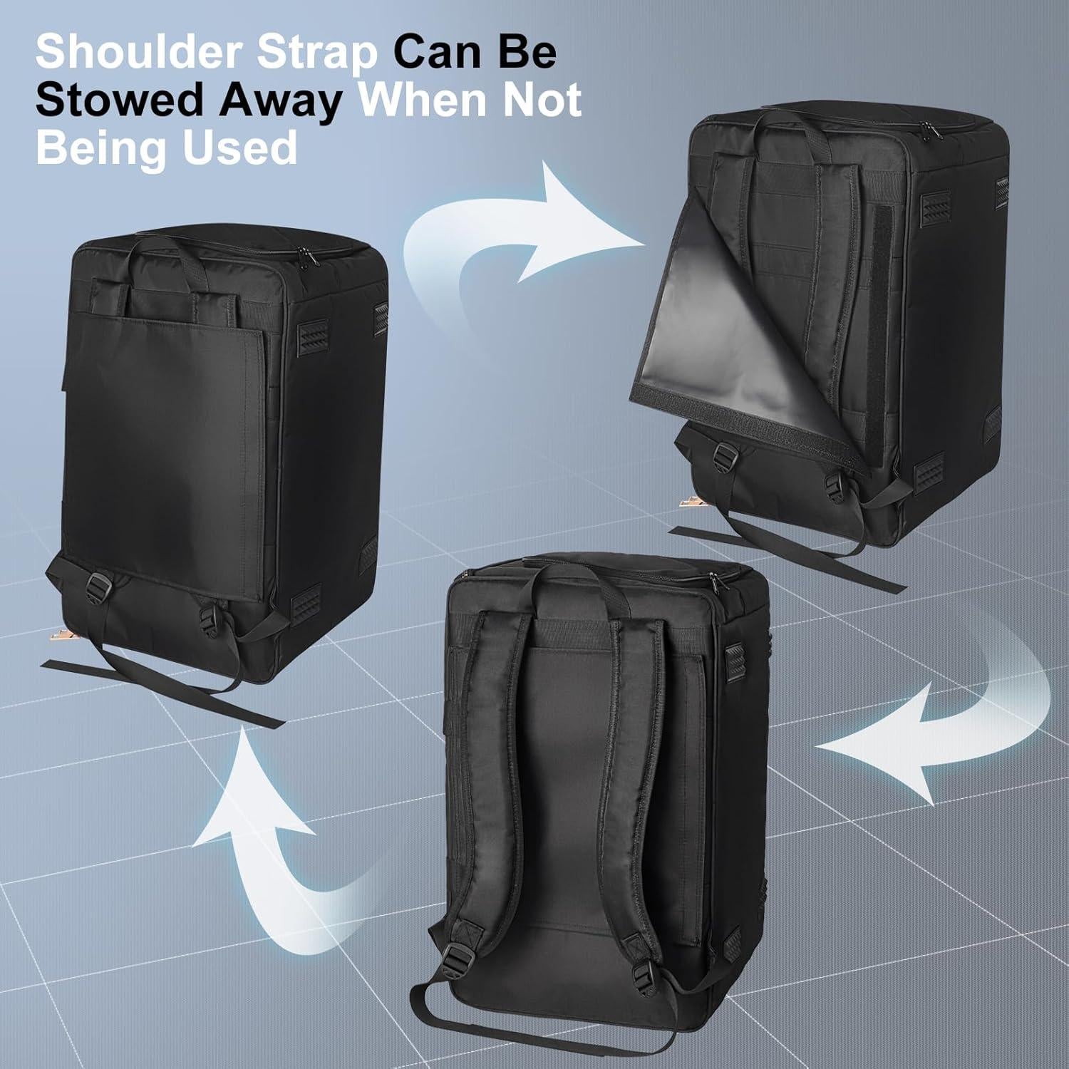 Bolsa de Juego de Mesa Negra TIASUSAN 55x34x34 cm Acolchada