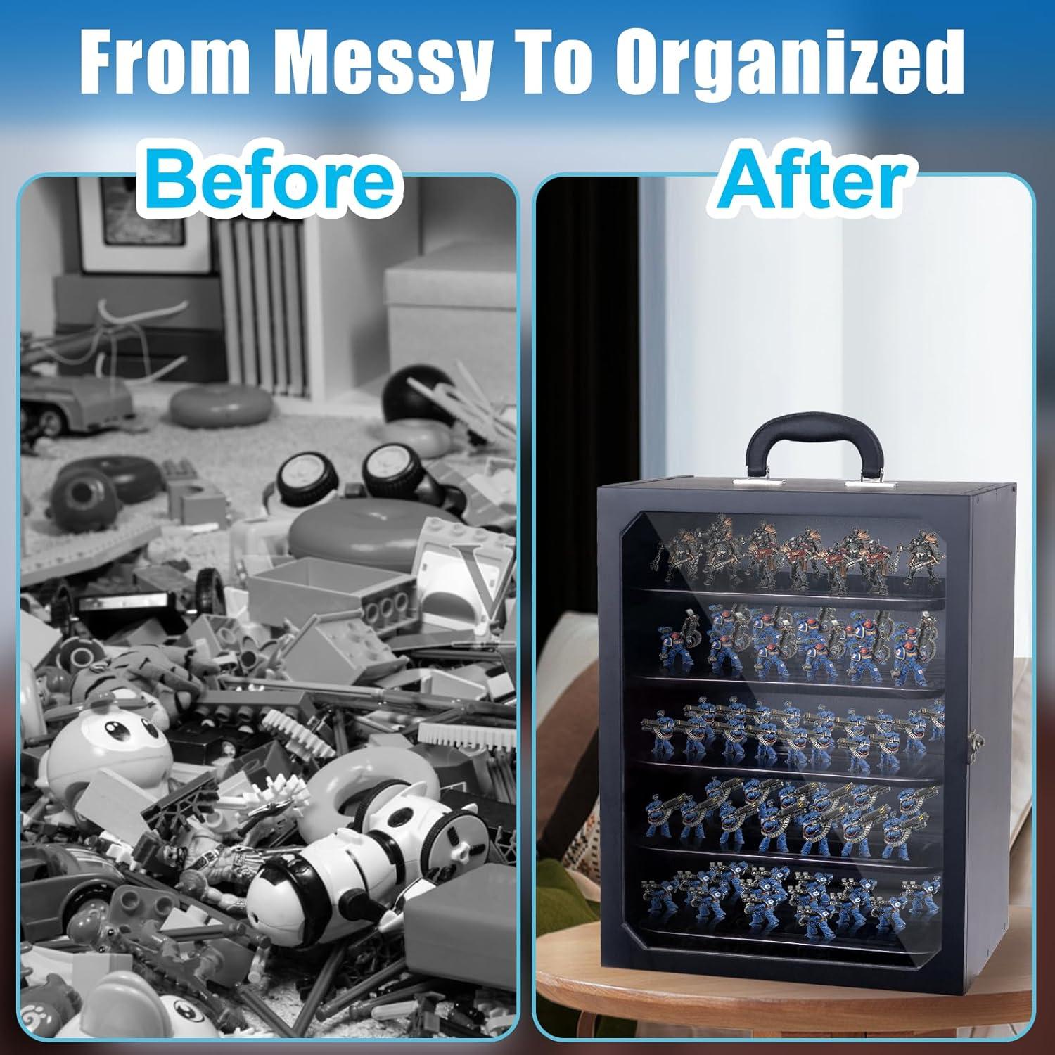 Caja de Almacenamiento de Miniaturas DigNew con 5 Bandejas